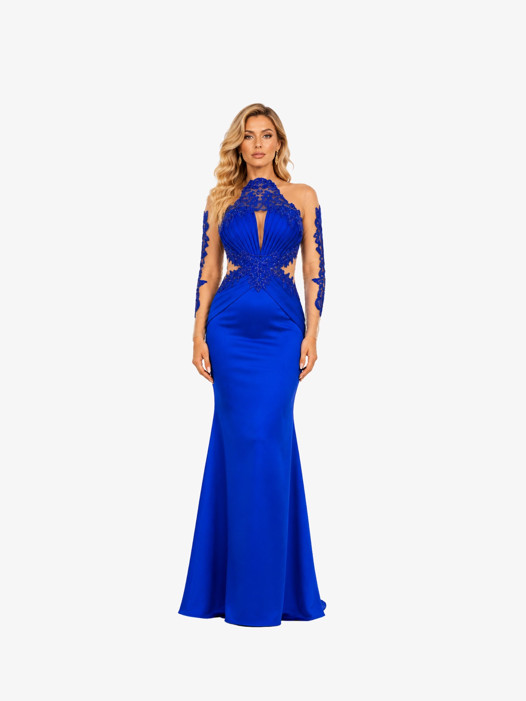 Rochie Lunga "Azira", Albastru