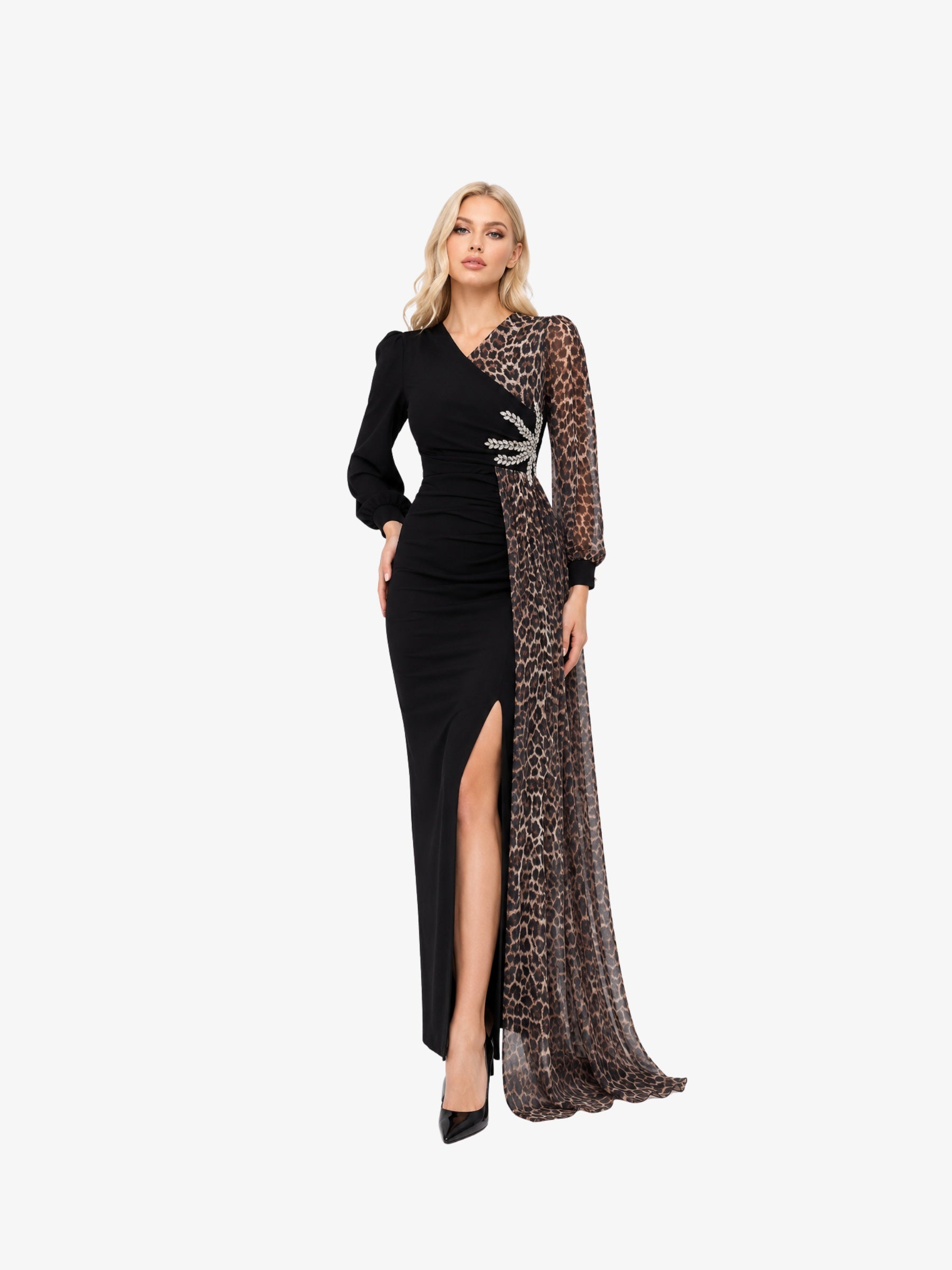 Rochie Midi “Leondina”, Negru