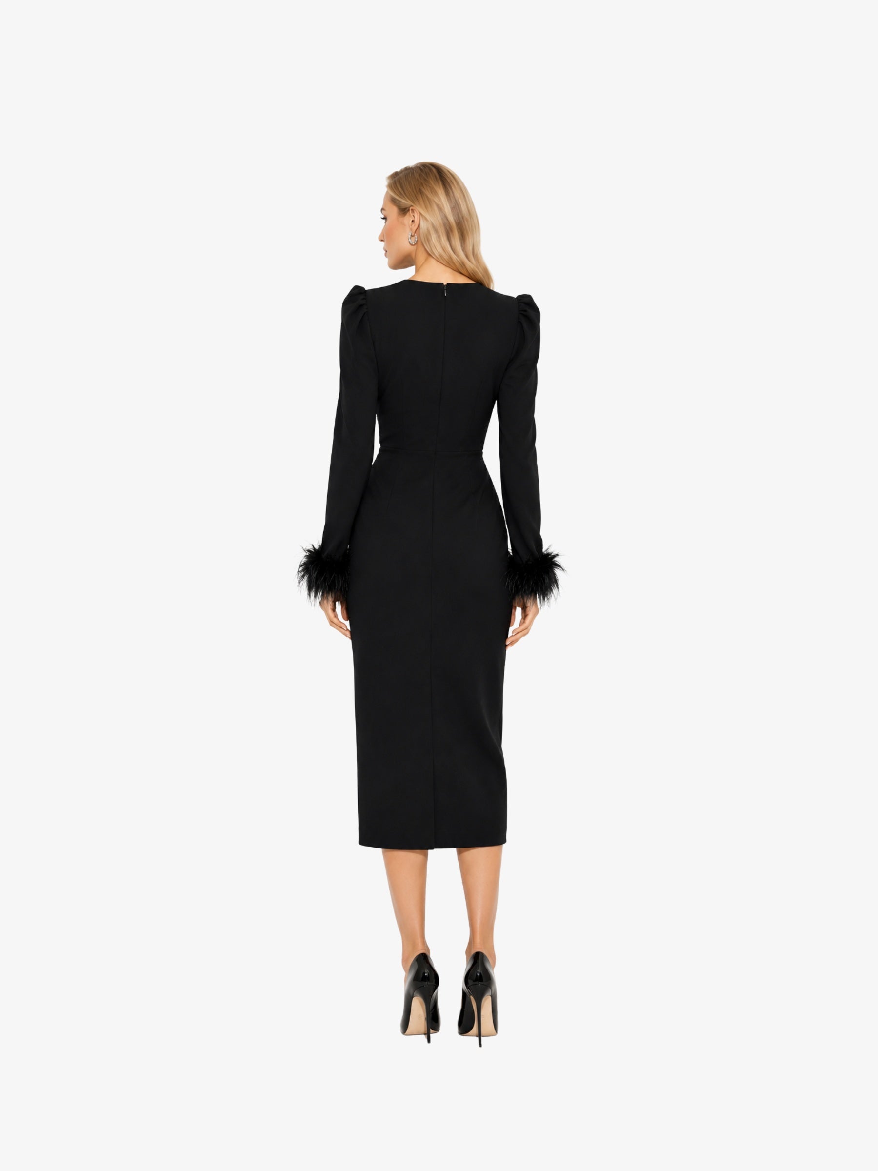 Rochie Lunga "Serina" , Negru