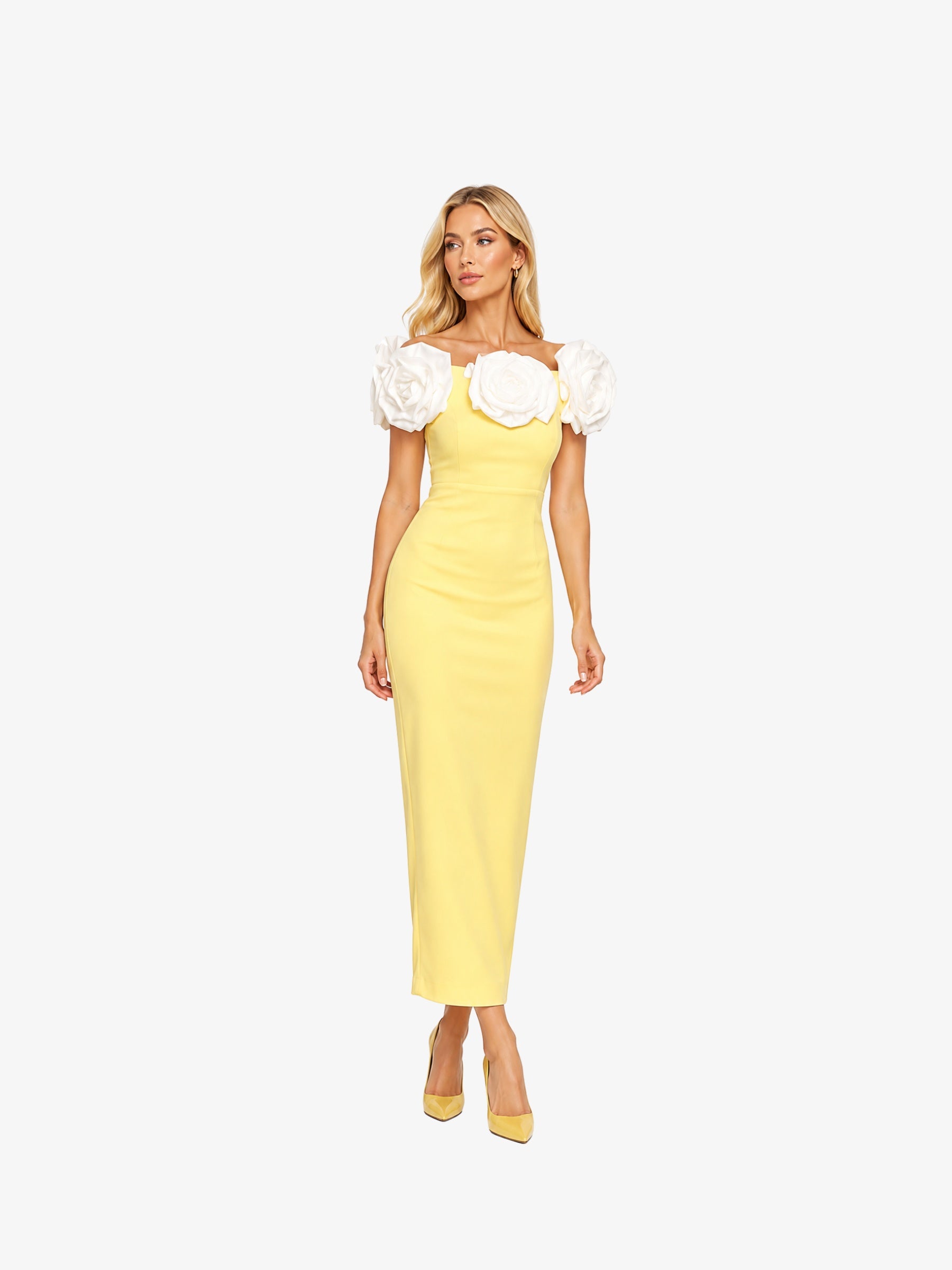 Rochie Lunga "Gretta", Galbena