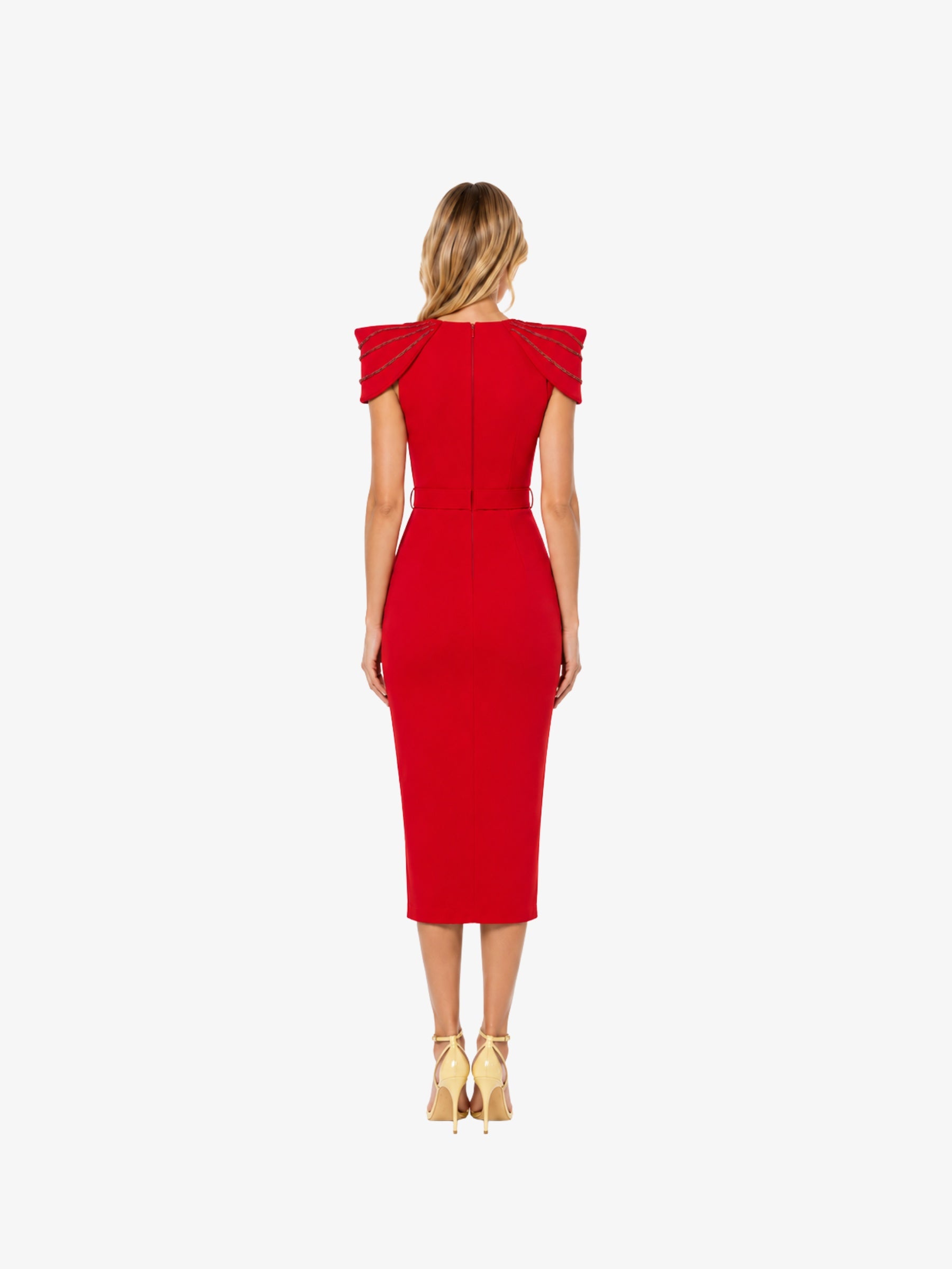 Rochie Midi “Isabela”, Rosu