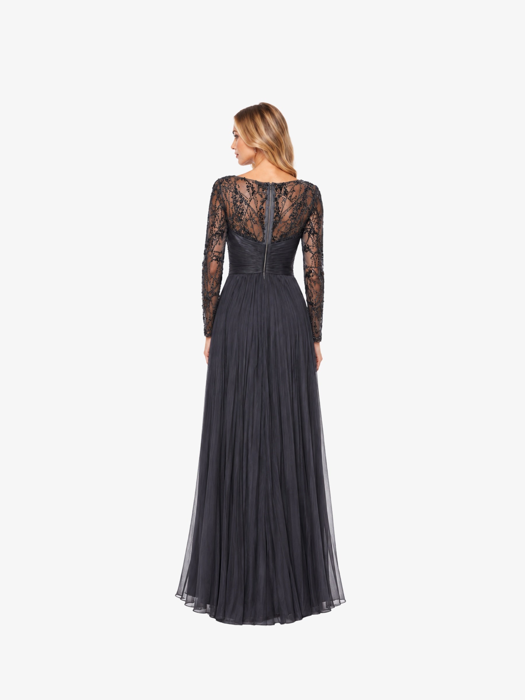 Rochie Lunga “Christine”, Negru