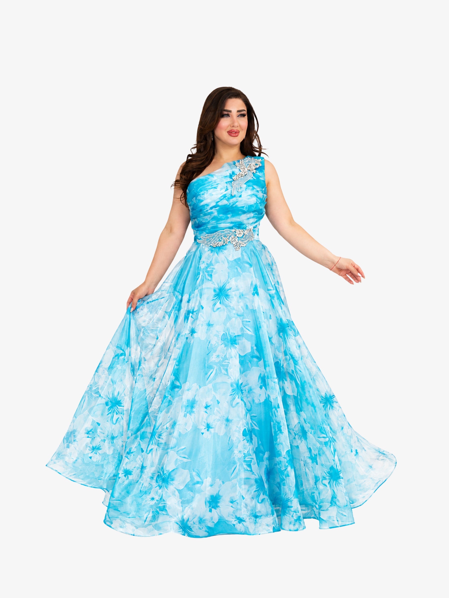 Rochie Eleganta “Magnolia”, Turcoaz