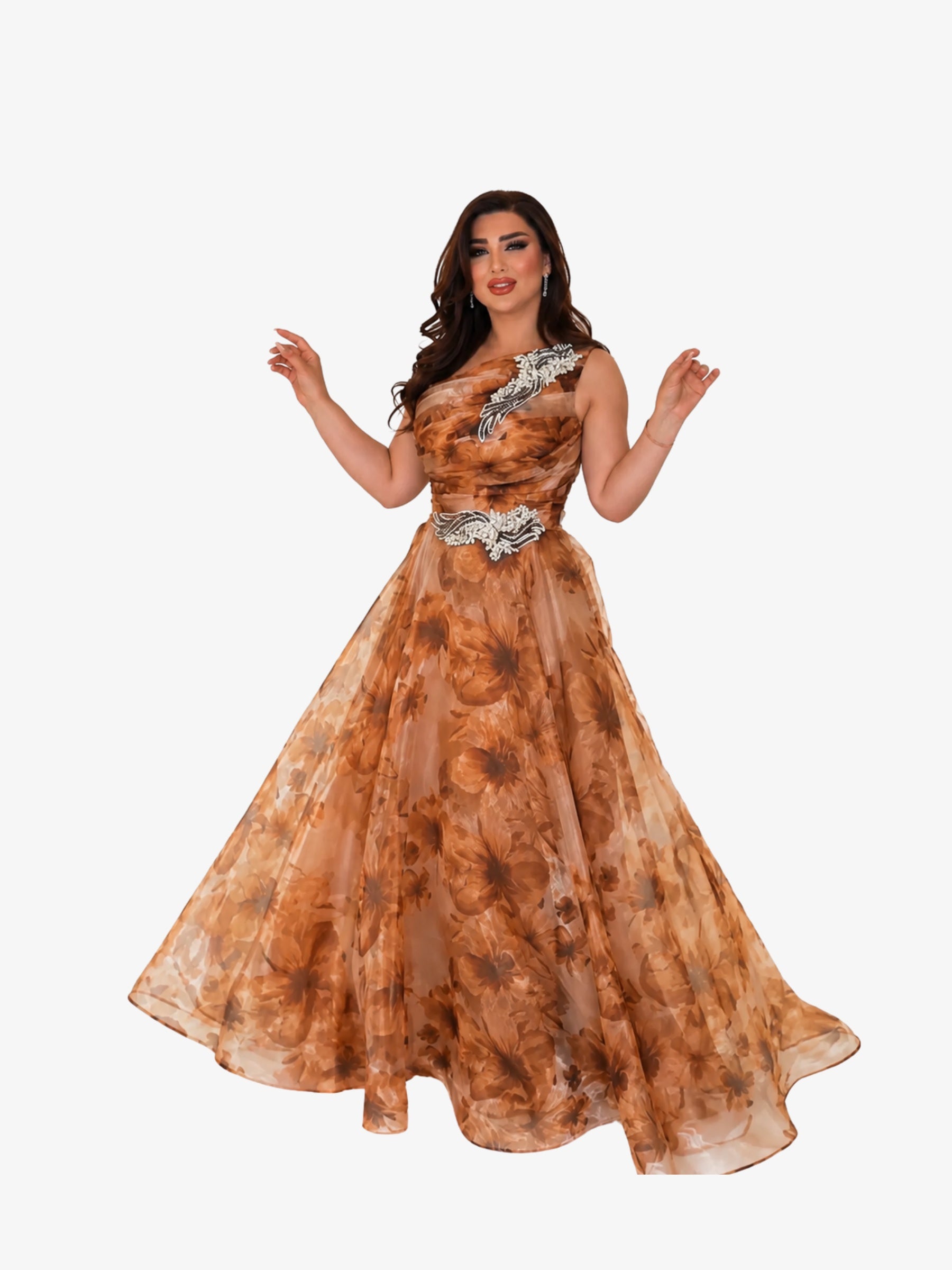 Rochie Eleganta “Magnolia”, Orange