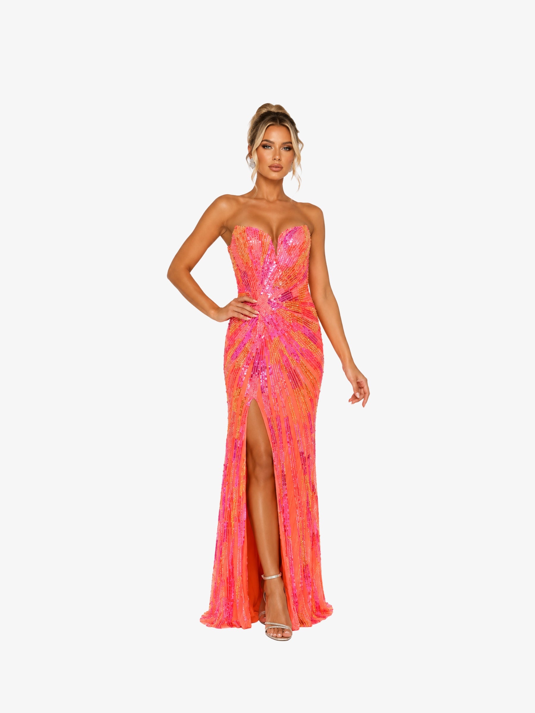 Rochie Elganta “Aurora”, Neon