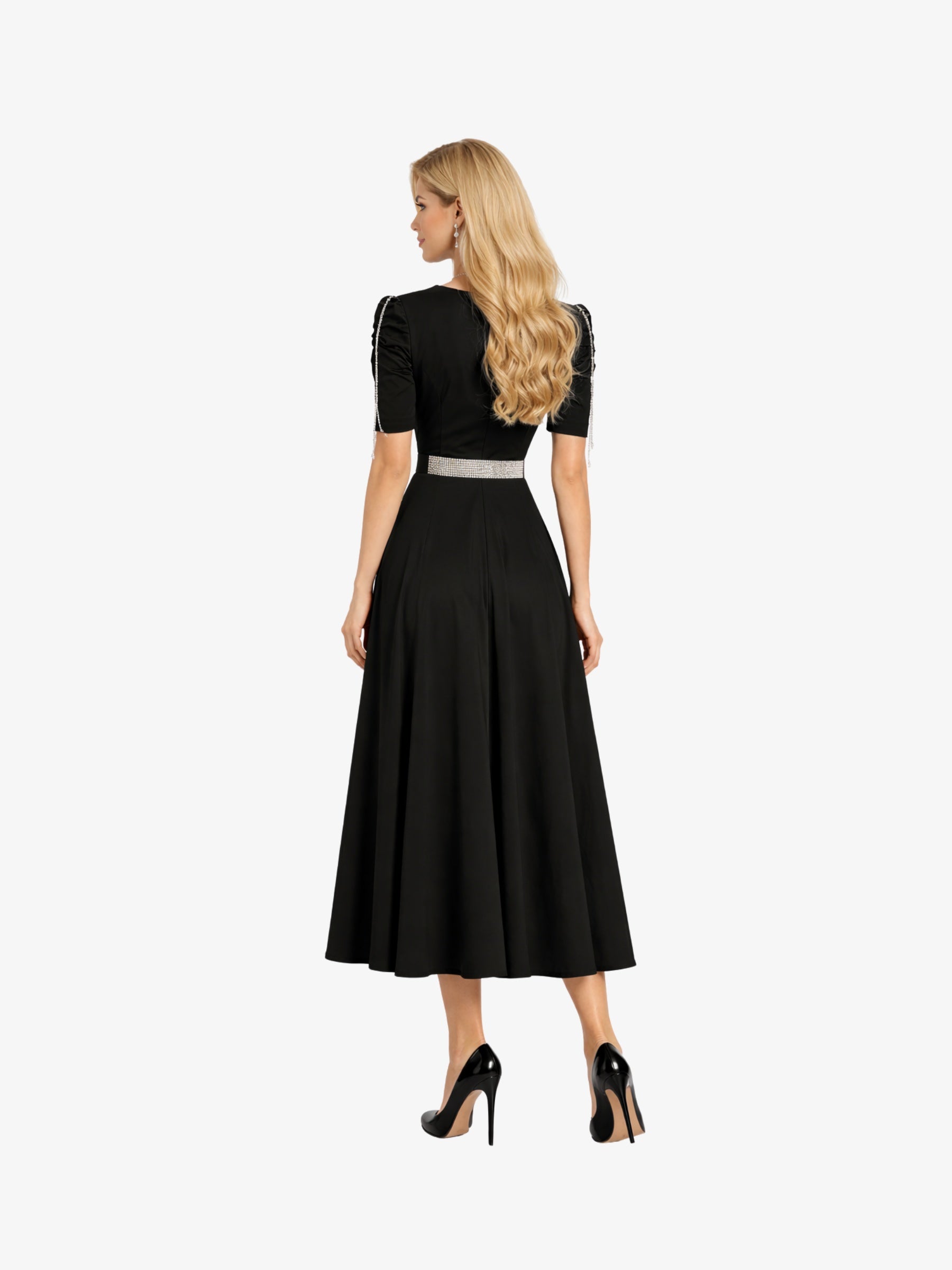 Rochie Midi “Olly”, Negru