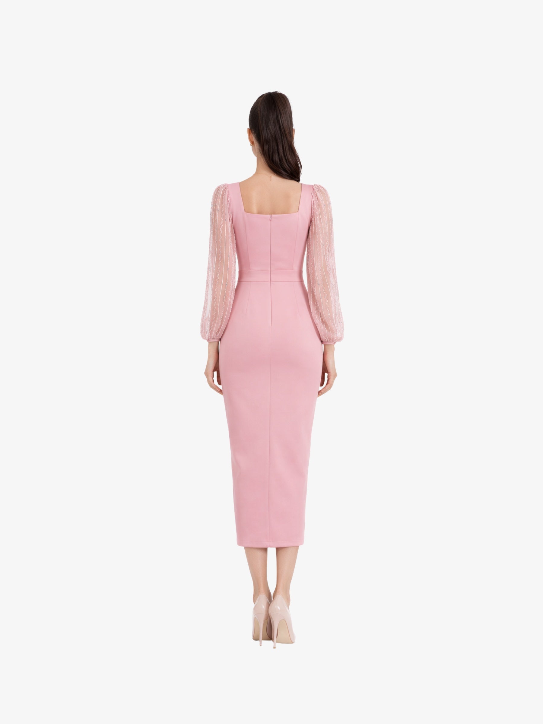 Rochie Midi “Heidi”, Roz
