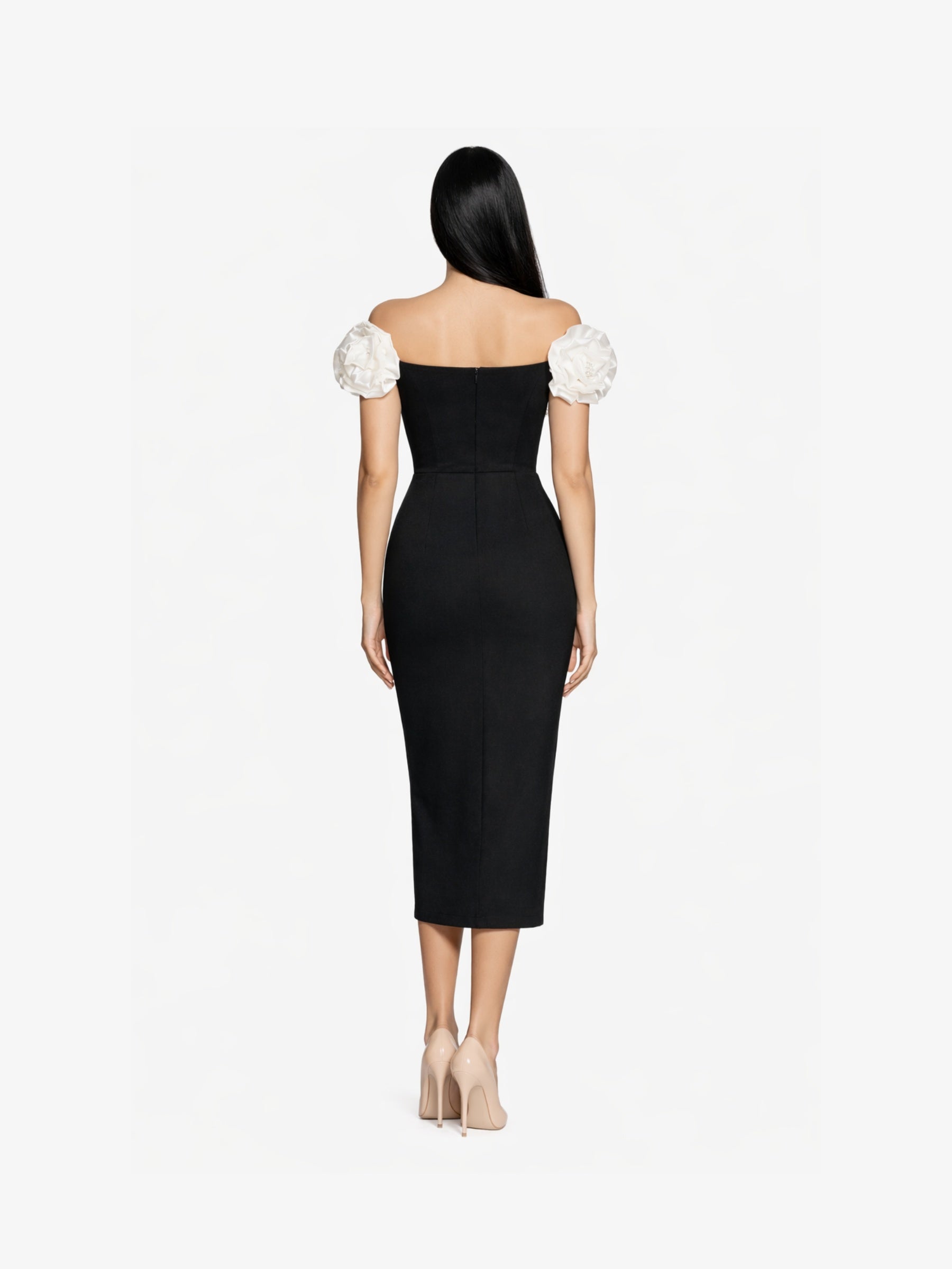 Rochie Midi “Gretta”, Alb