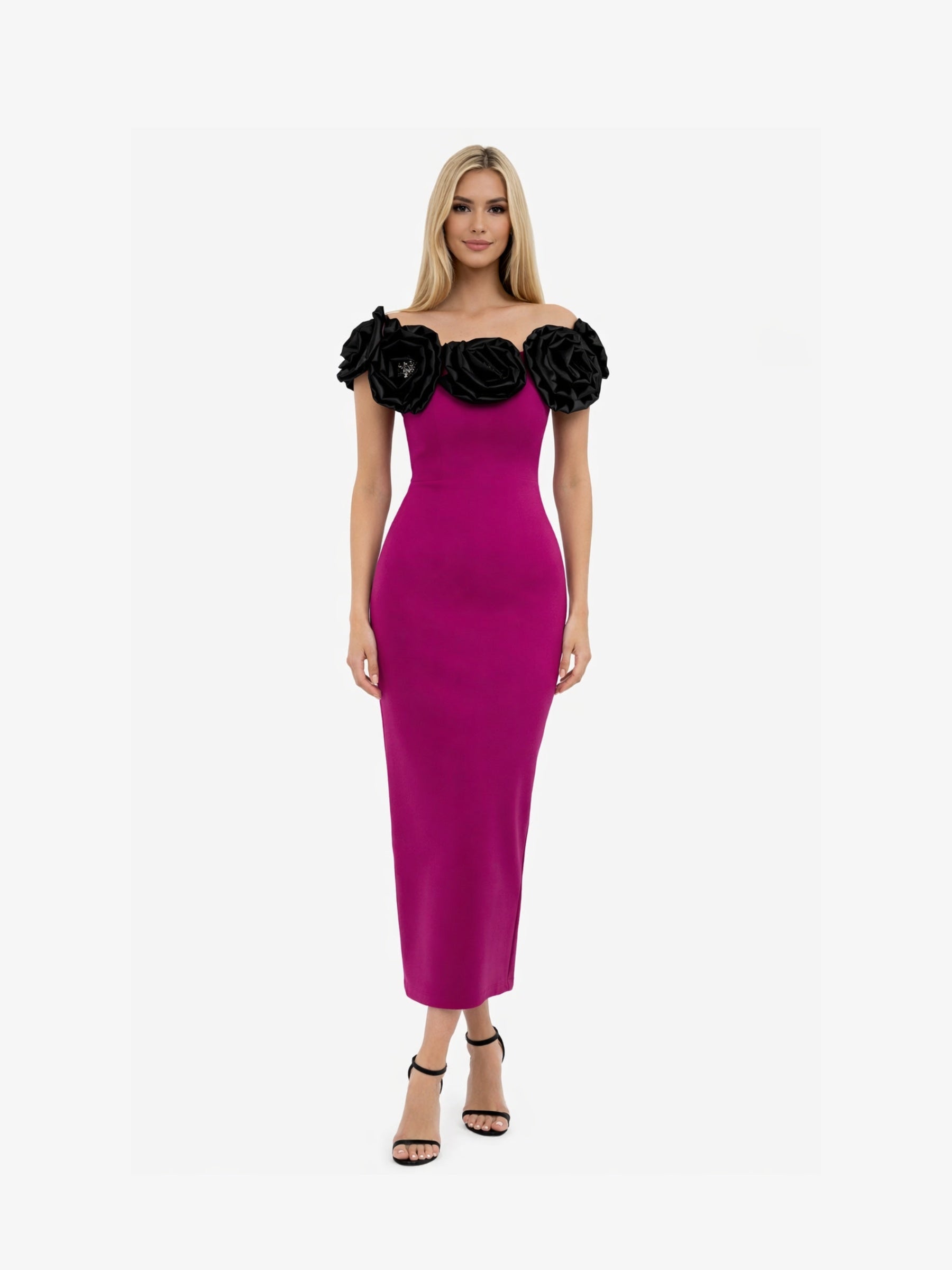 Rochie Lunga "Gretta", Fucsia