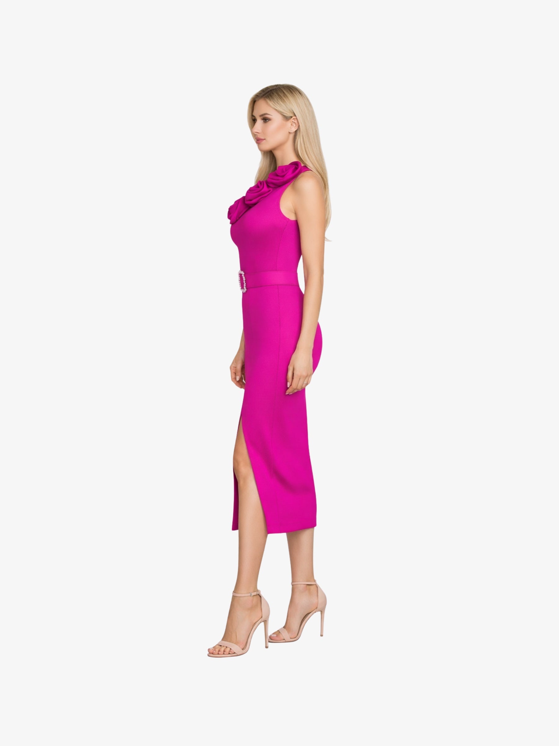 Rochie Lunga "Kinzy", Fucsia