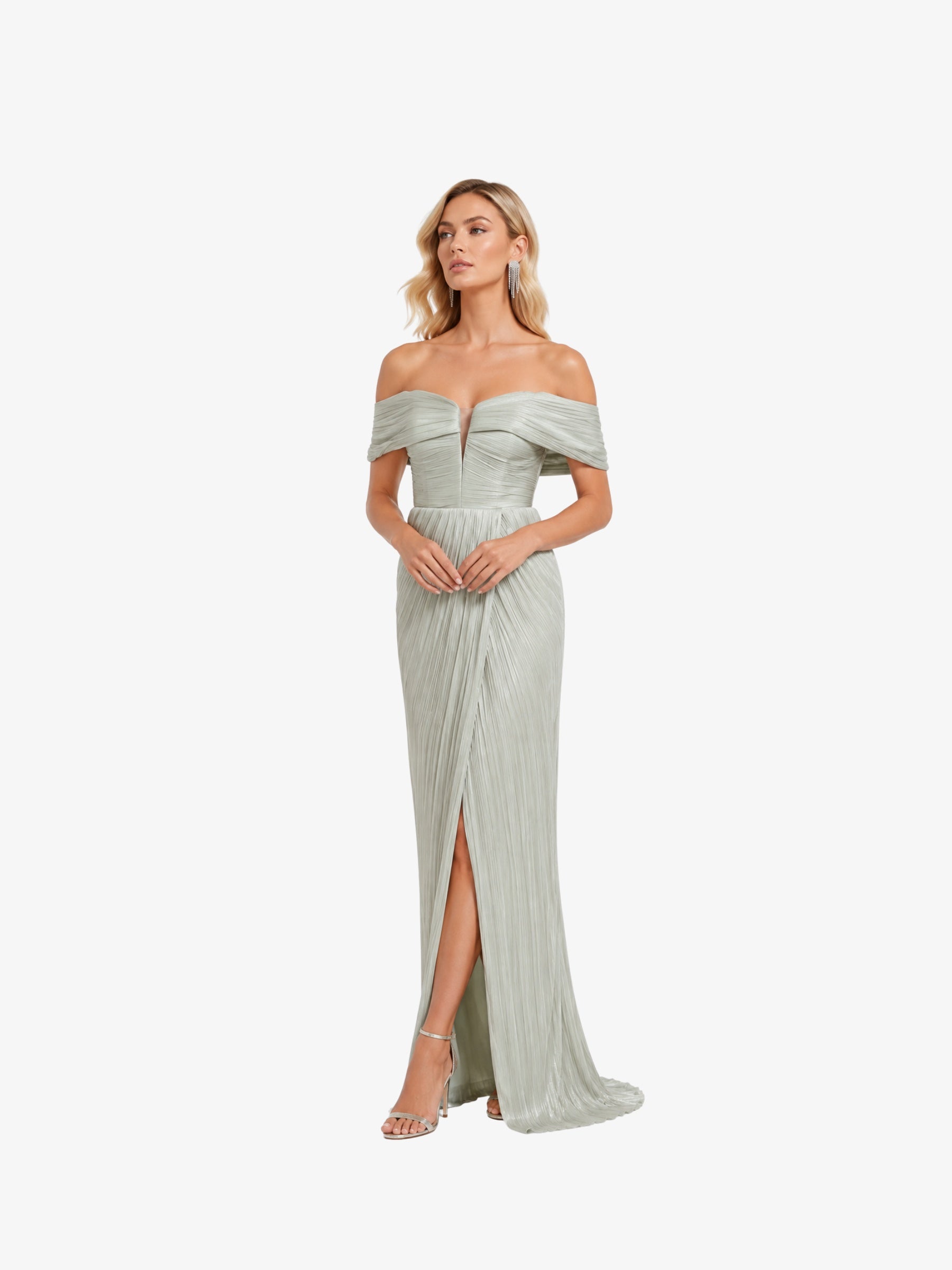 Rochie Eleganta “Azzura”, Verde Menta