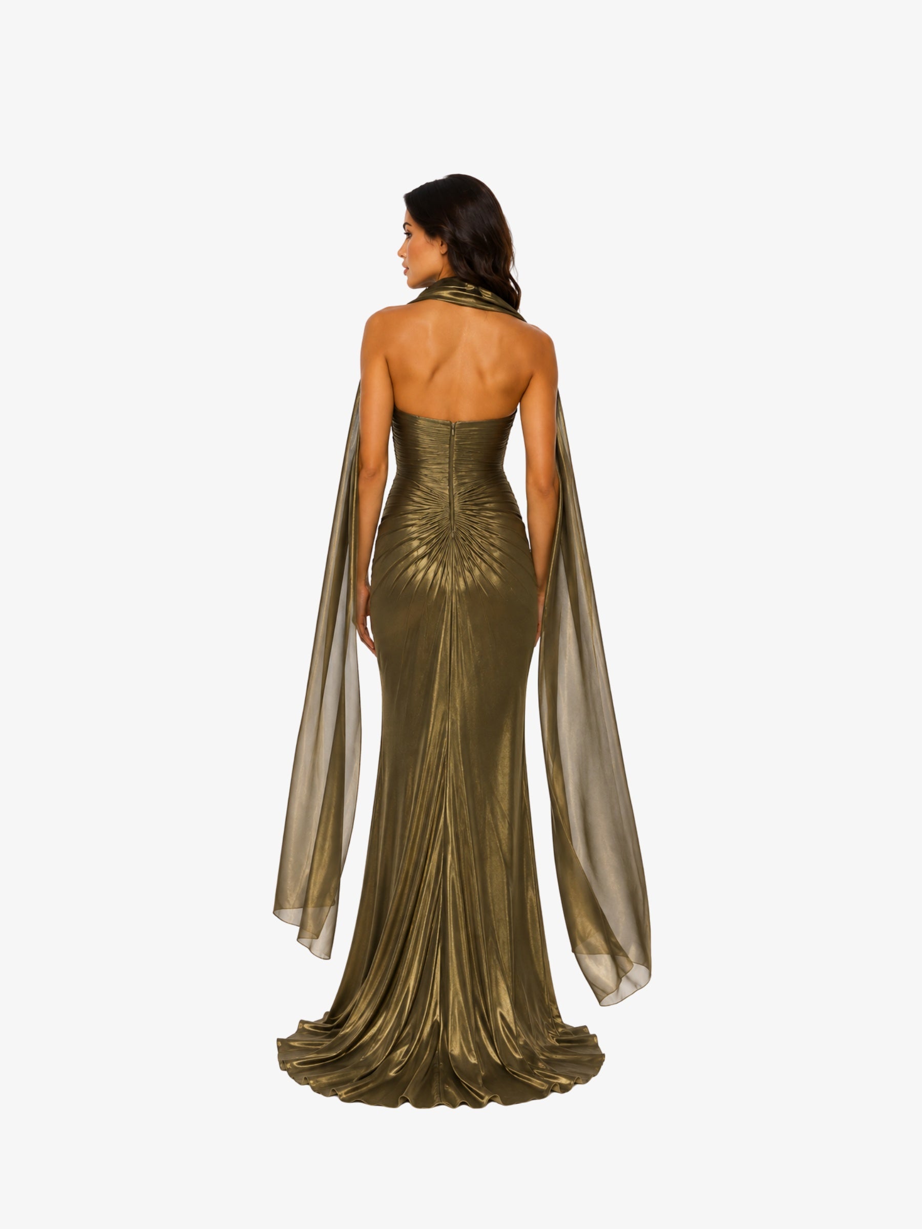 Rochie Eleganta “Estella”, Verde Sticla