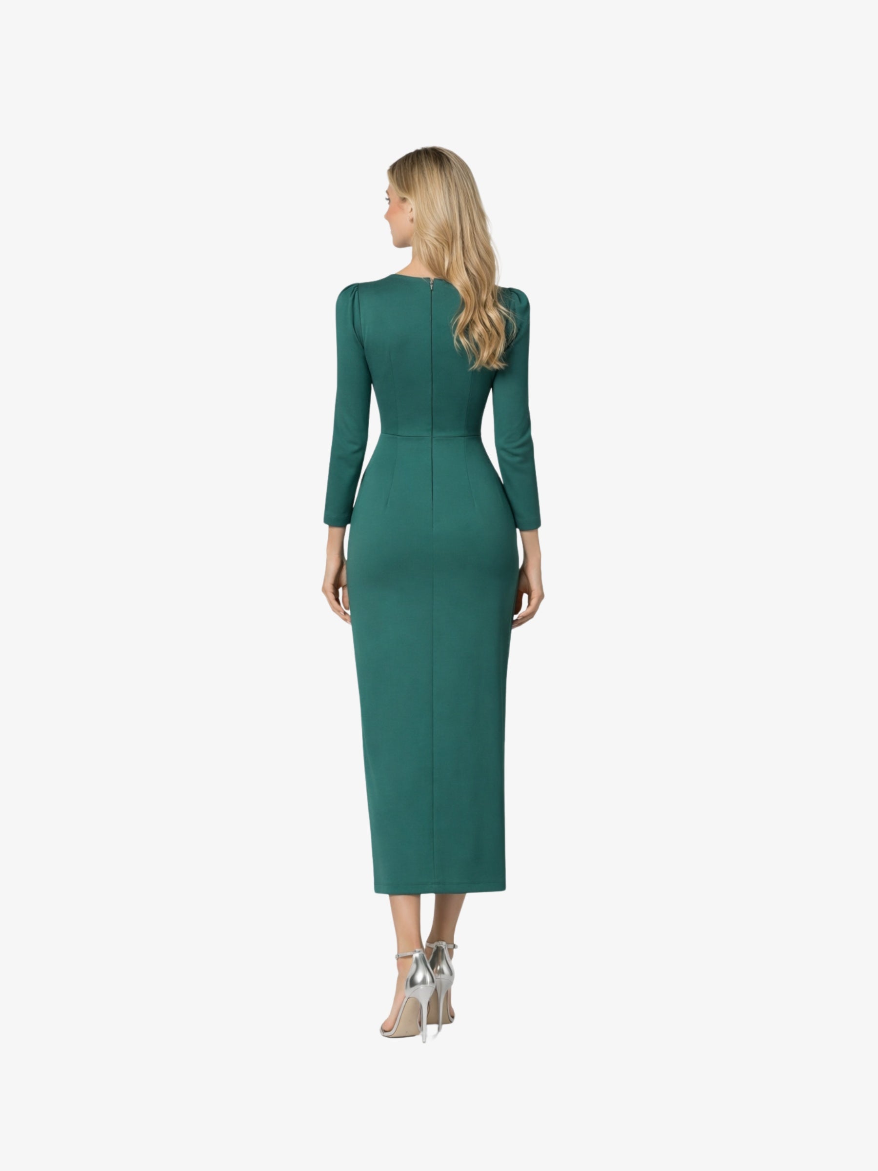 Rochie Midi “Poena”, Verde