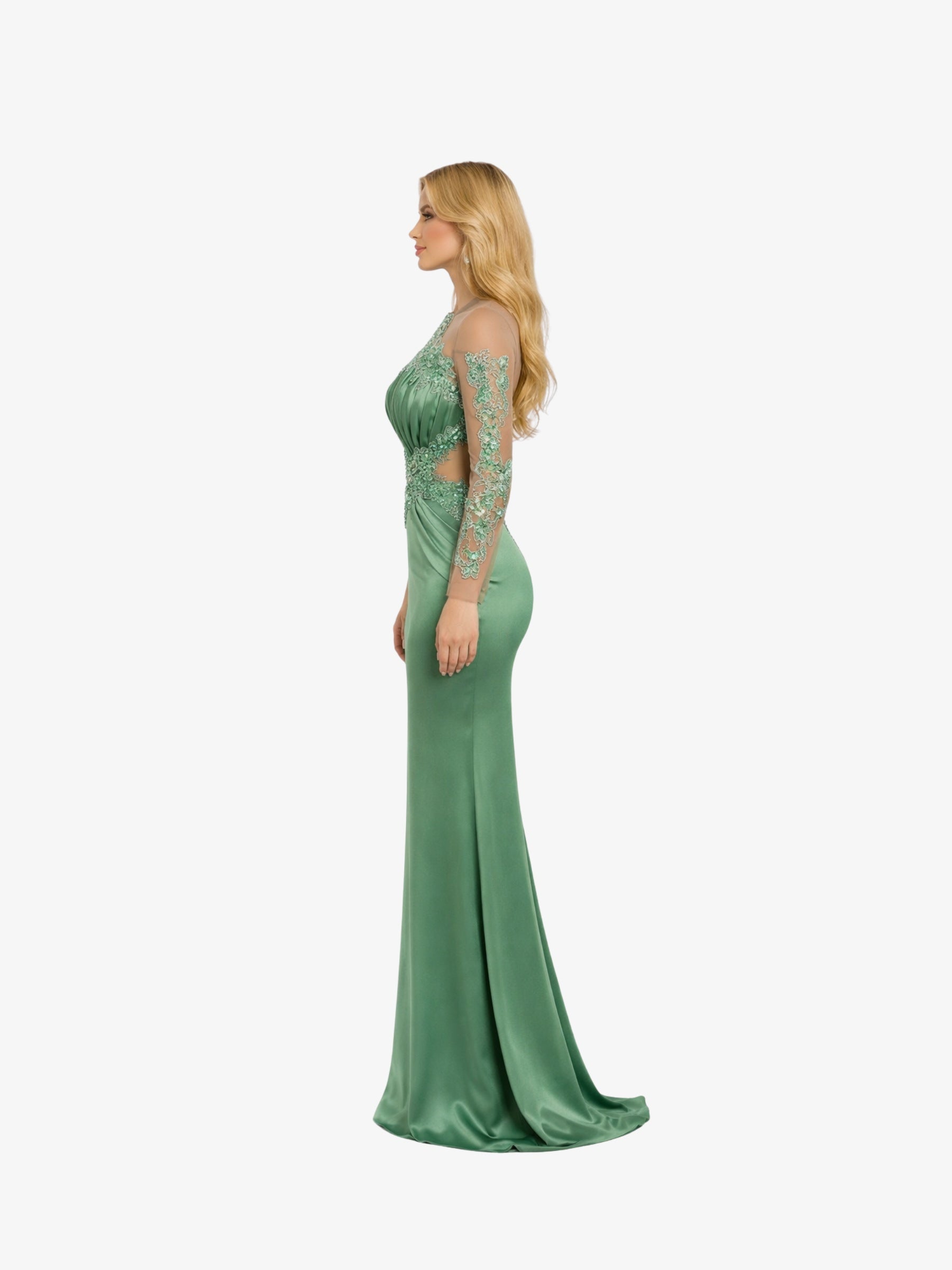 Rochie Lunga "Azira", Verde