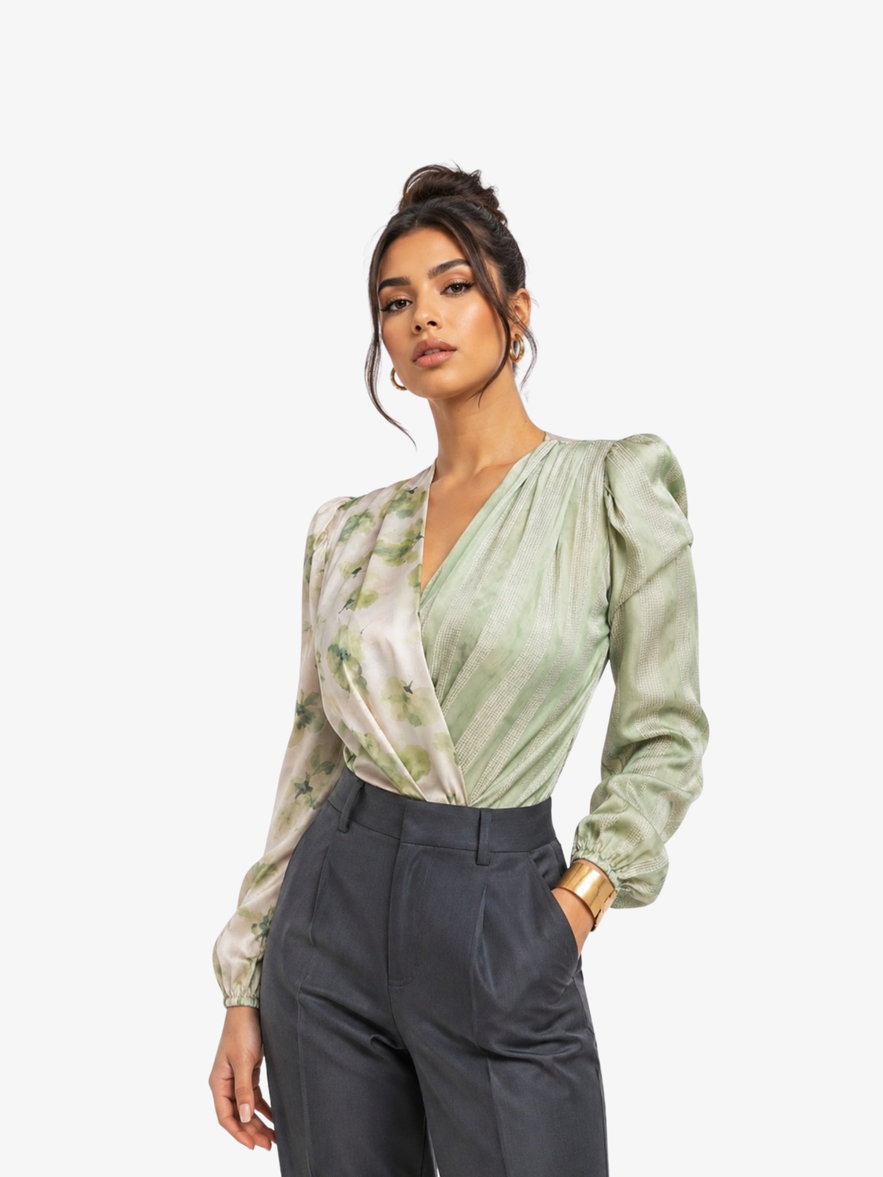 Camasa Eleganta “Relia”, Verde