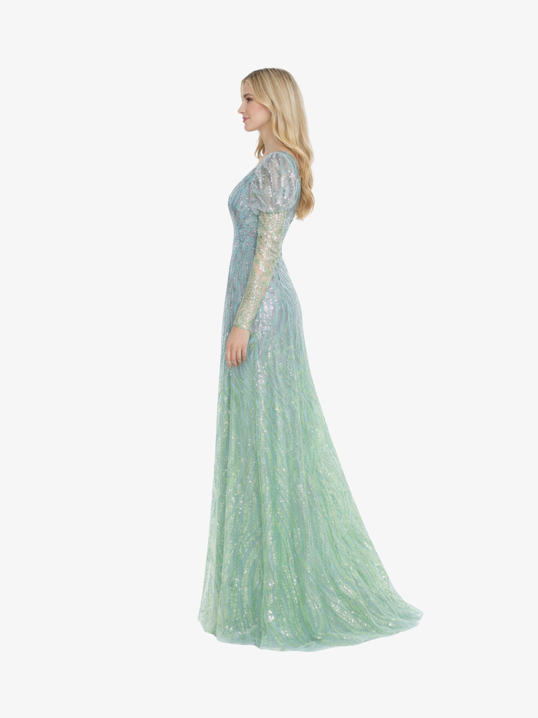 Rochie Lunga “Rosalia”, Verde