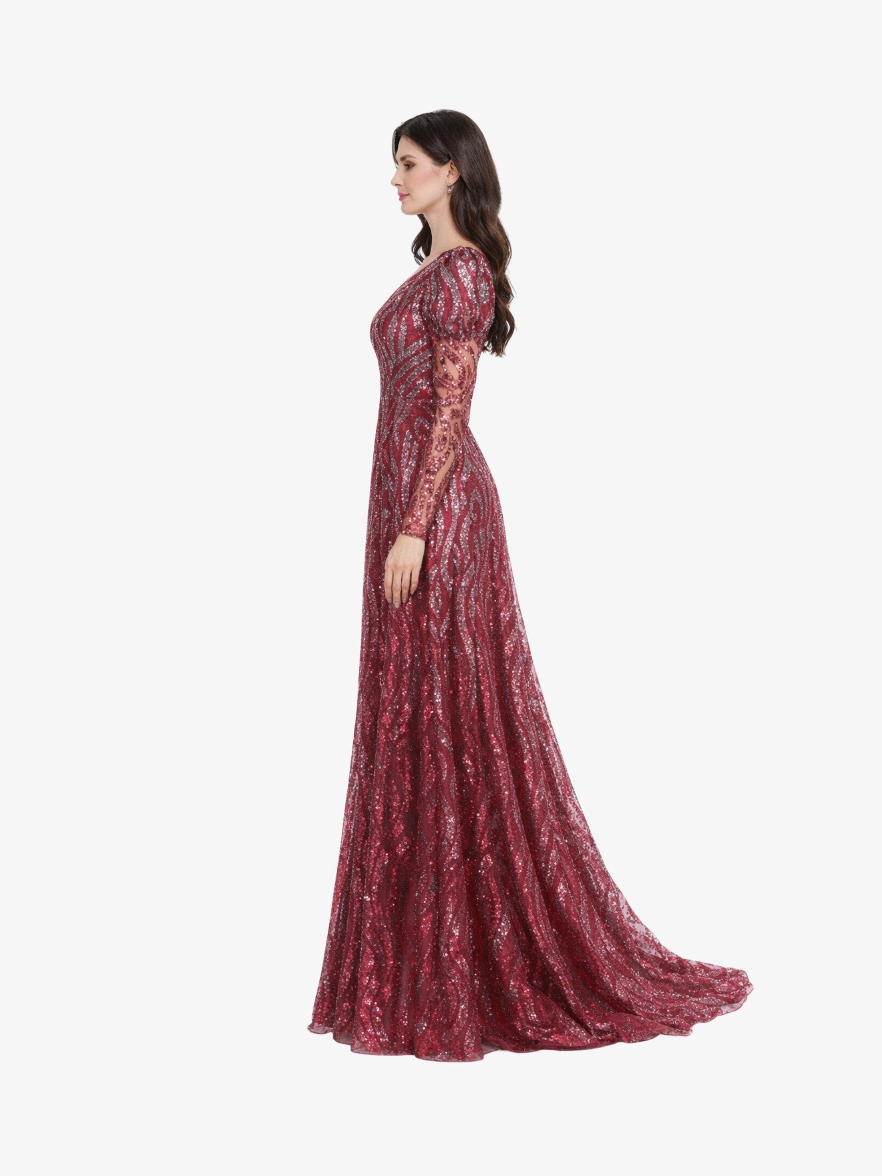 Rochie Lunga “Rosalia”, Rosu