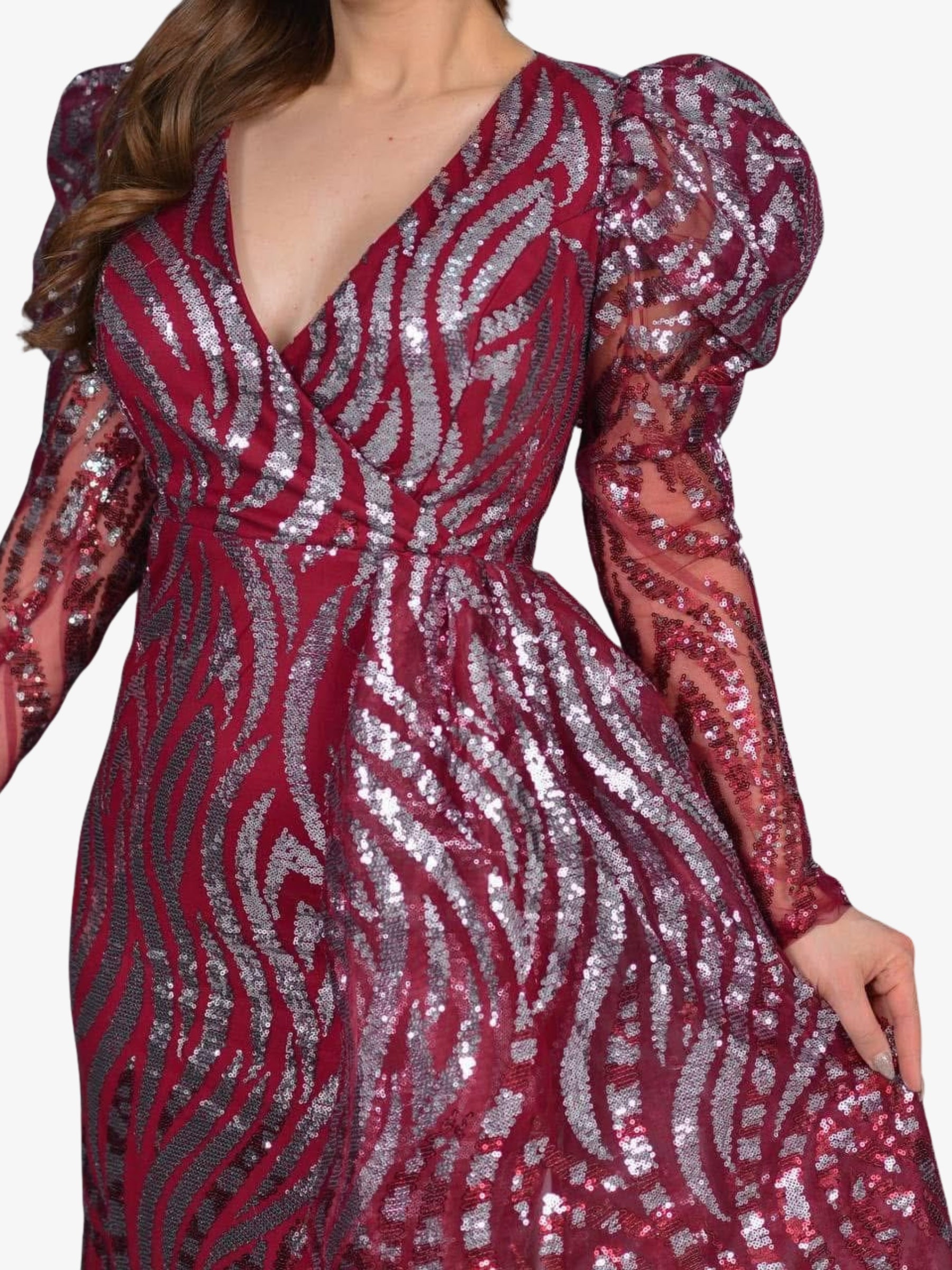 Rochie Lunga “Rosalia”, Rosu