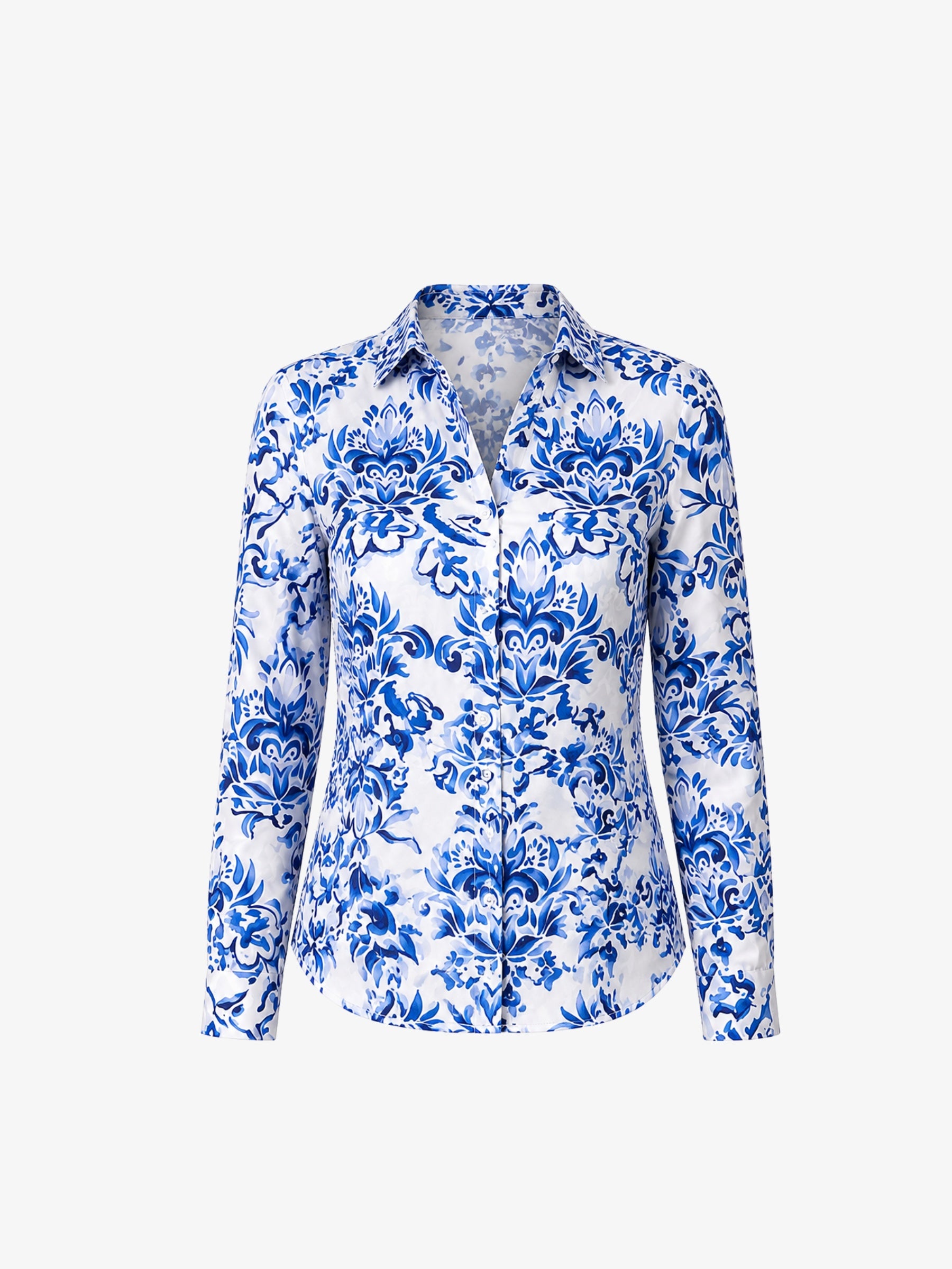 Camasa Eleganta “Dolce Fiori”, Albastru