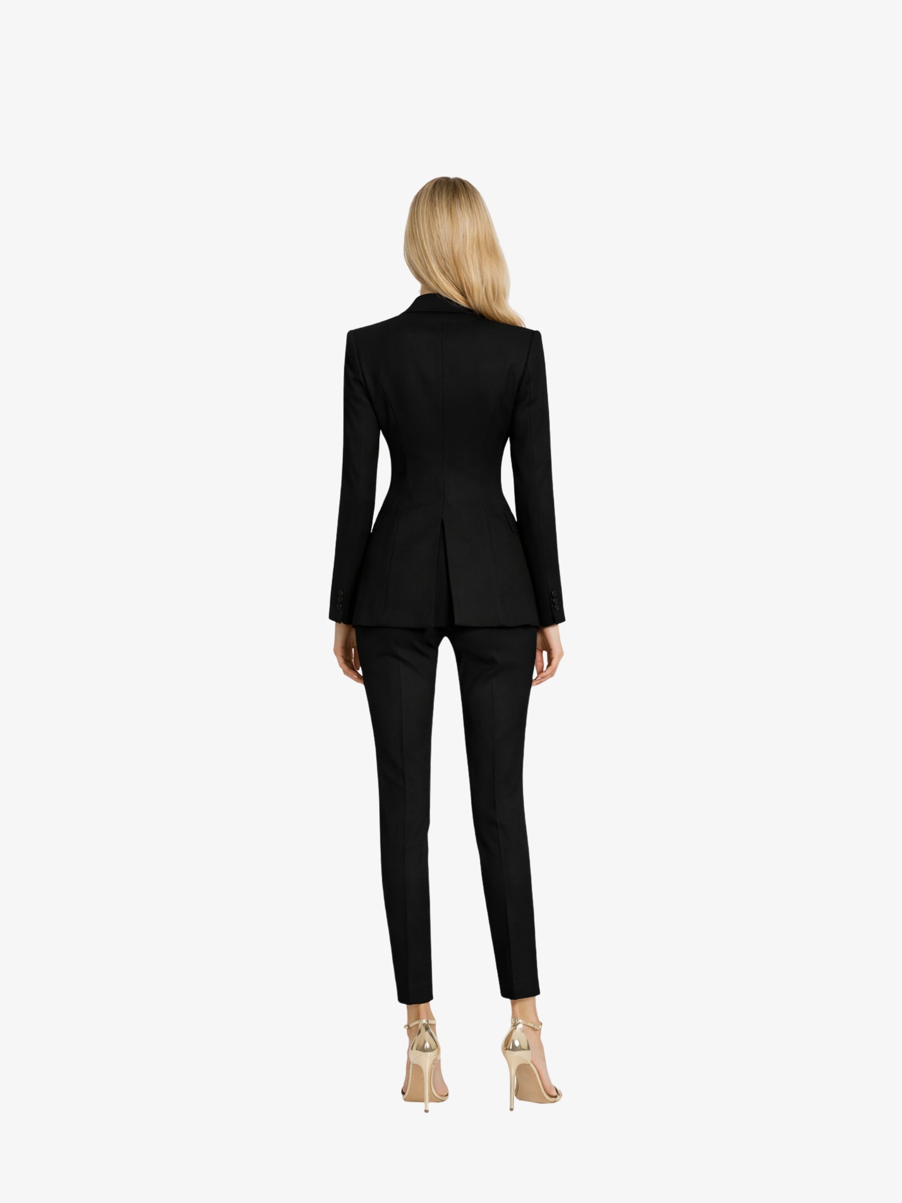 Costum Elegant “Cellia”, Negru