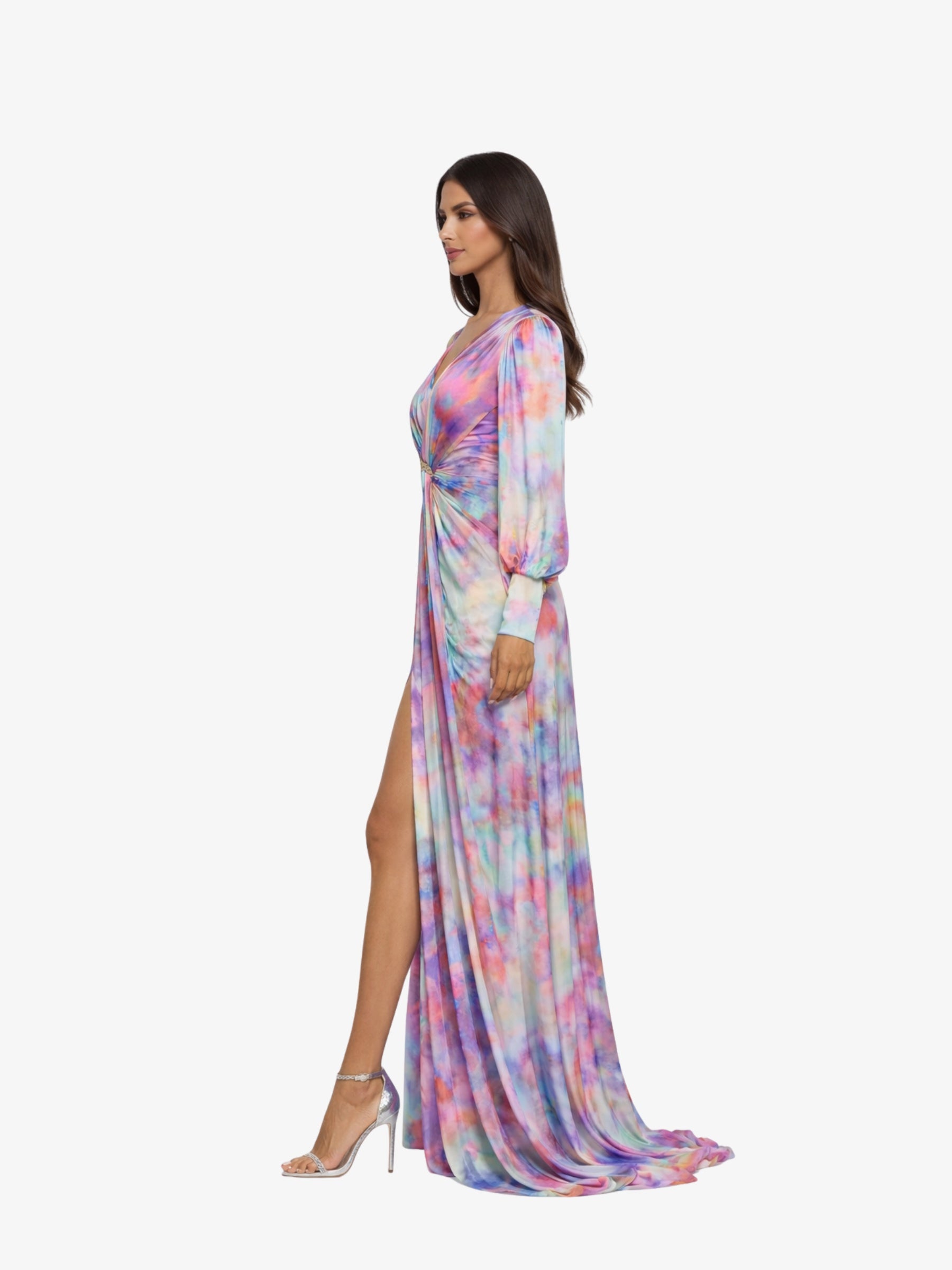 Rochie Lunga "Camelleon", Multicolora