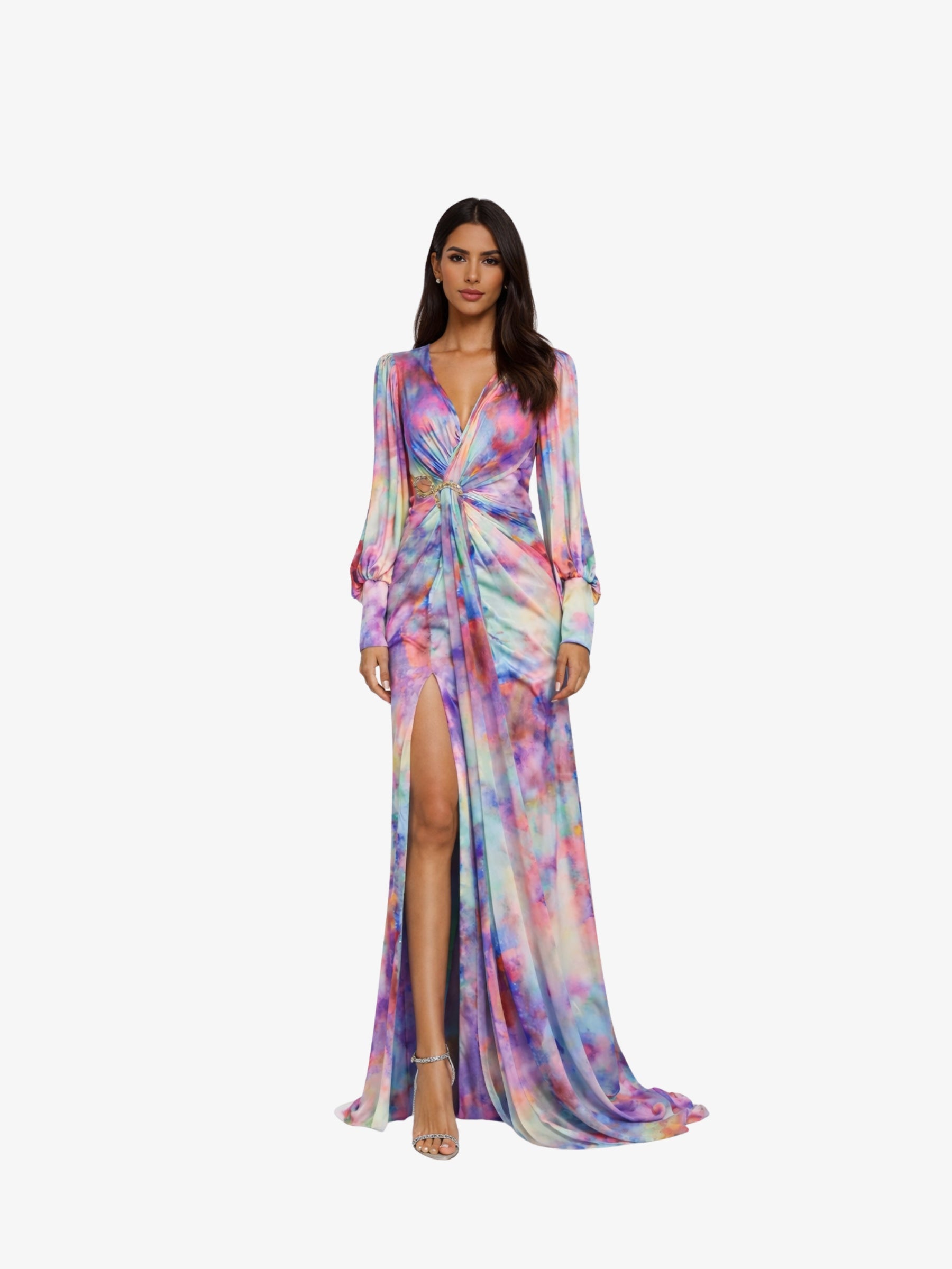 Rochie Lunga "Camelleon", Multicolora