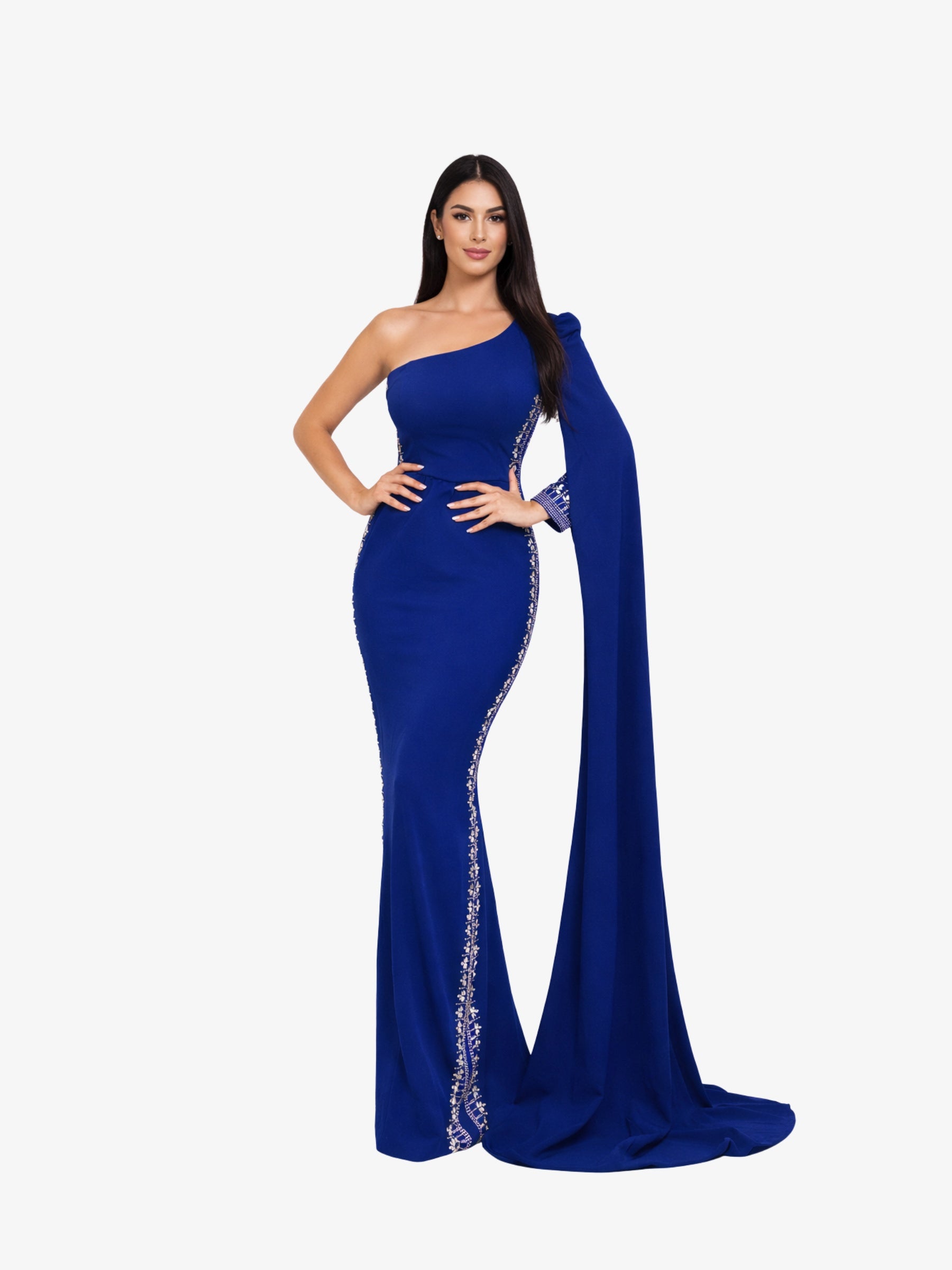 Rochie Lunga “ Aphrodita”, Albastru
