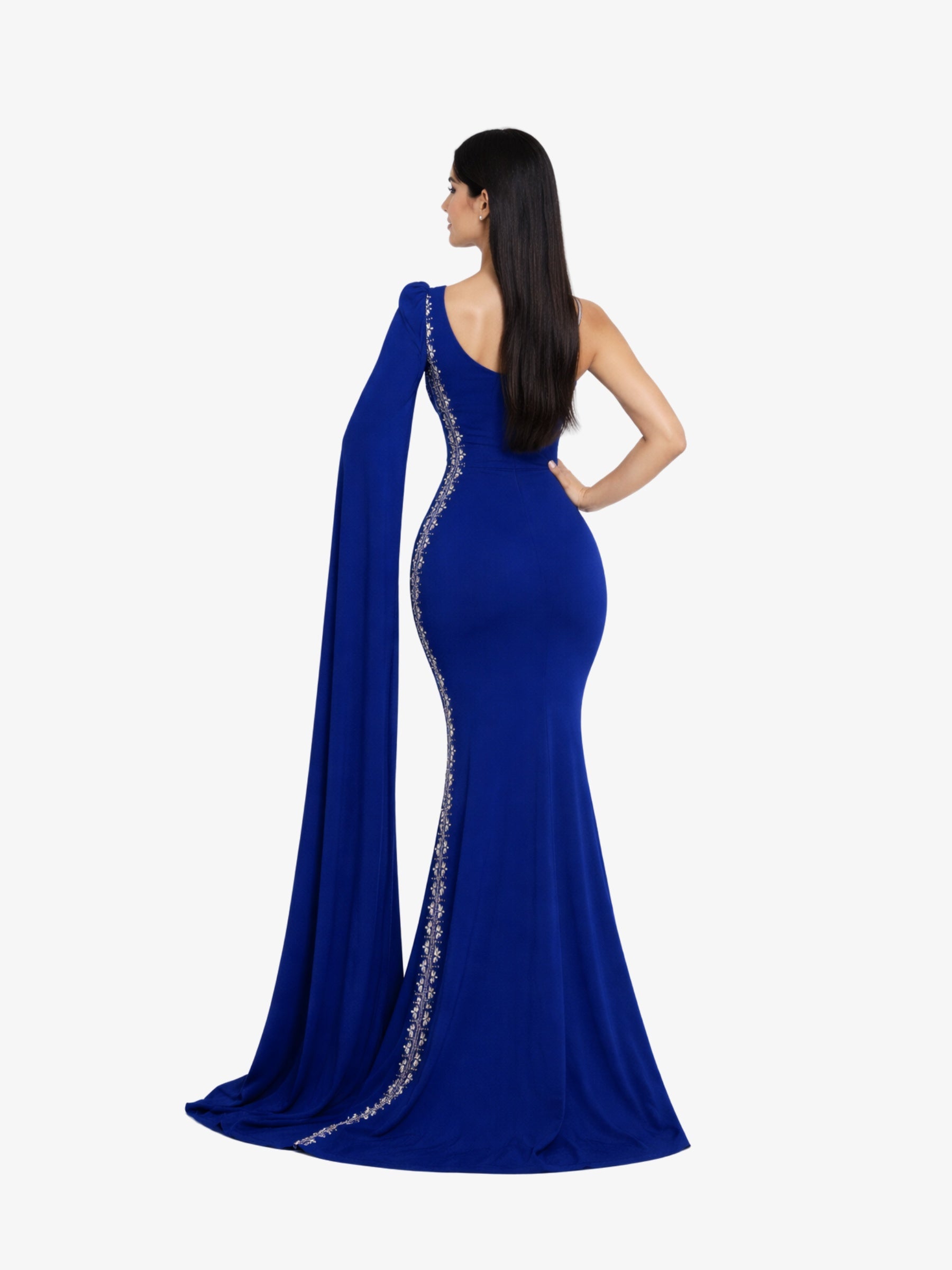 Rochie Lunga “ Aphrodita”, Albastru