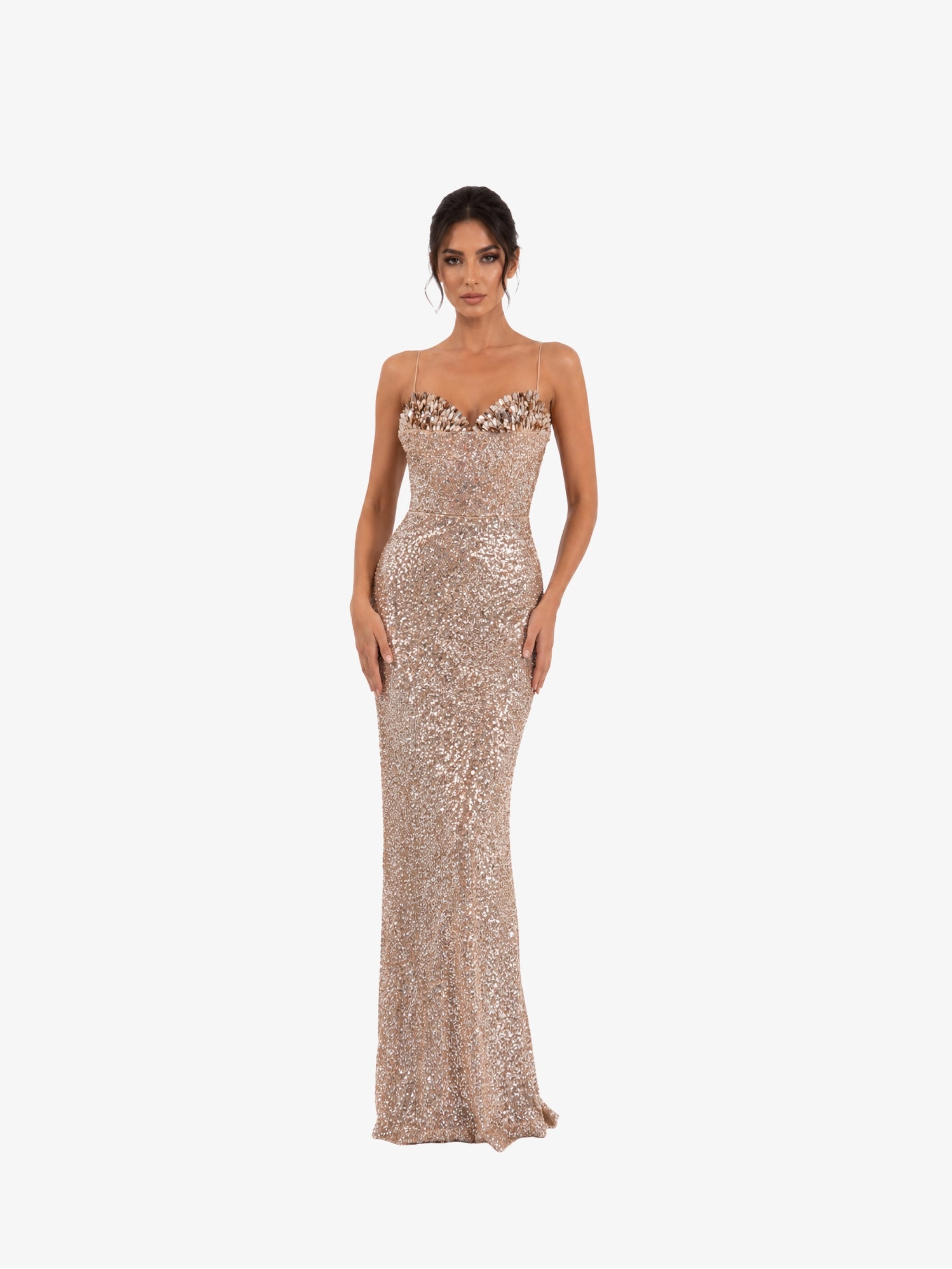 Rochie Eleganta “Asteria” Champagne