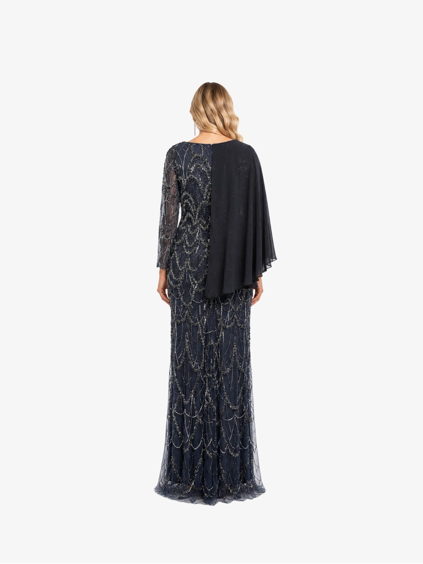Rochie Lunga “Victoria”, Bleumarin