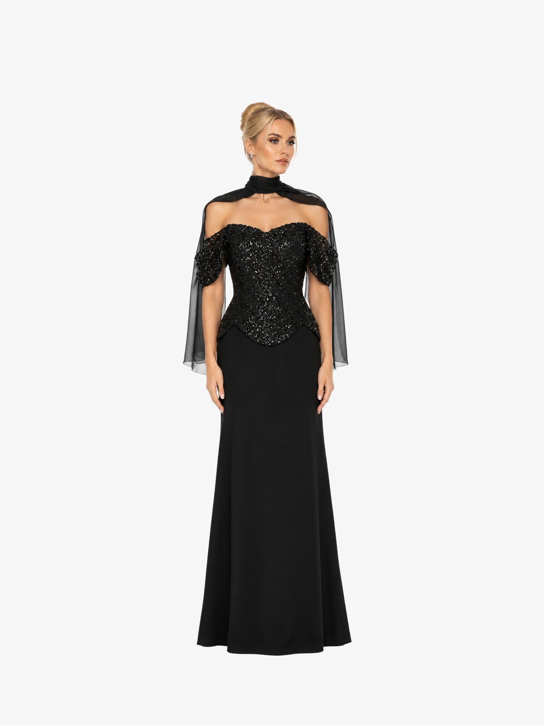 Rochie Eleganta “Bourbon”, Negru