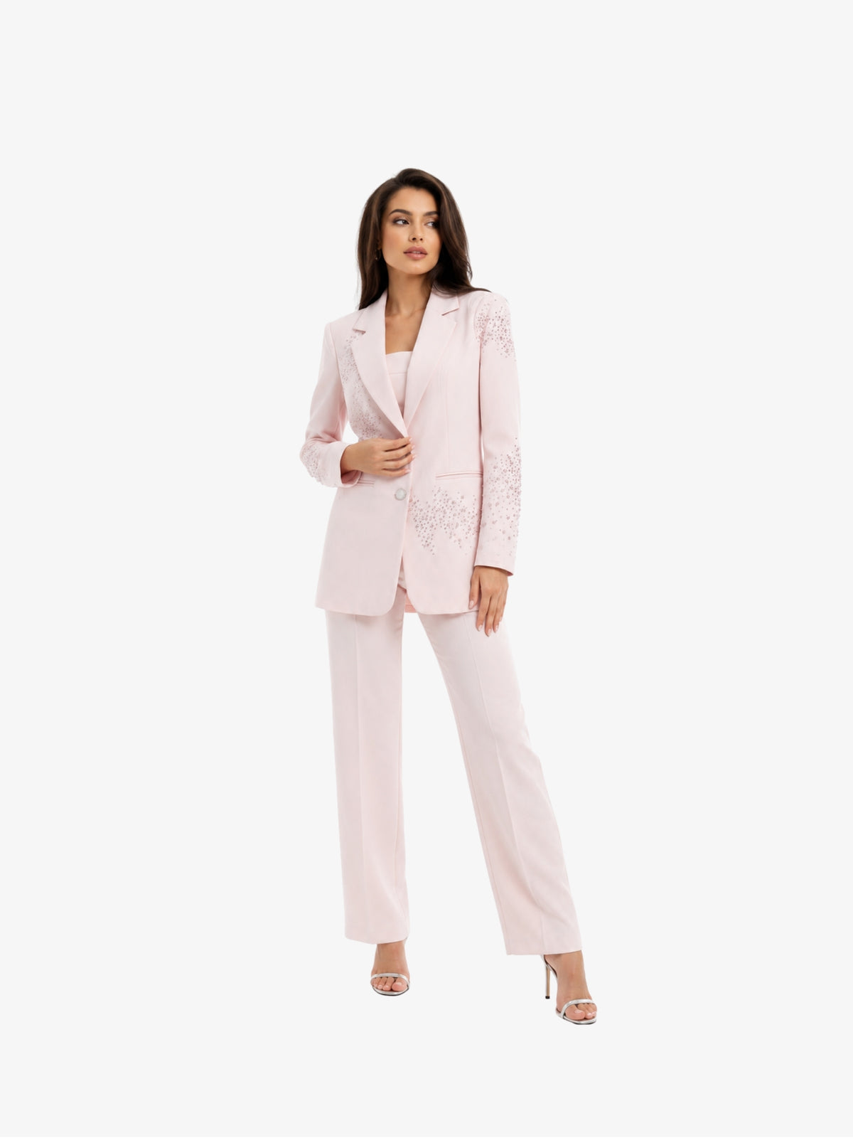 Costum Elegant “Rosalie”, Roz Pudrat