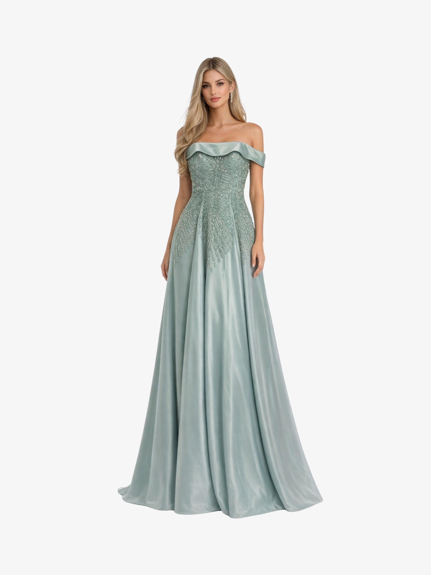 Rochie Lunga “Dorys” Verde