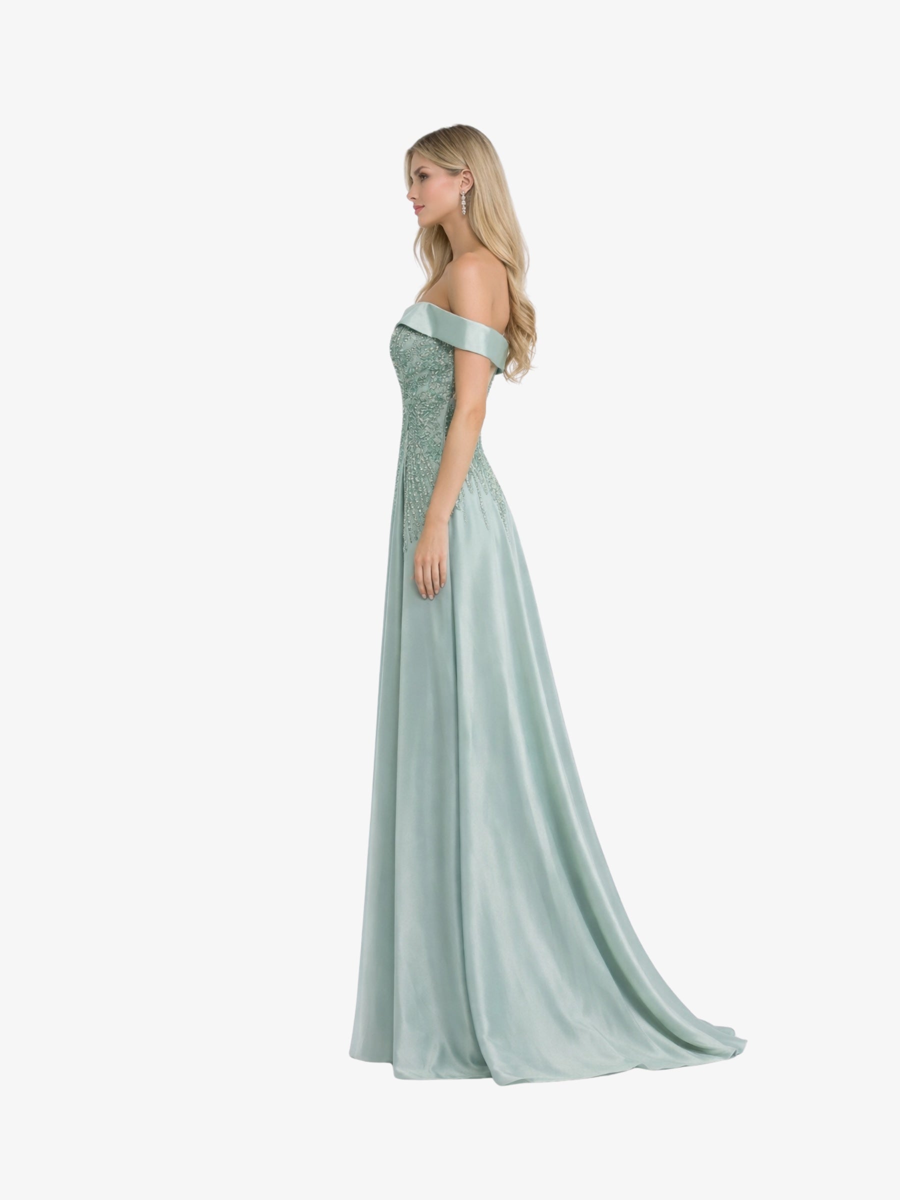 Rochie Lunga “Dorys” Verde