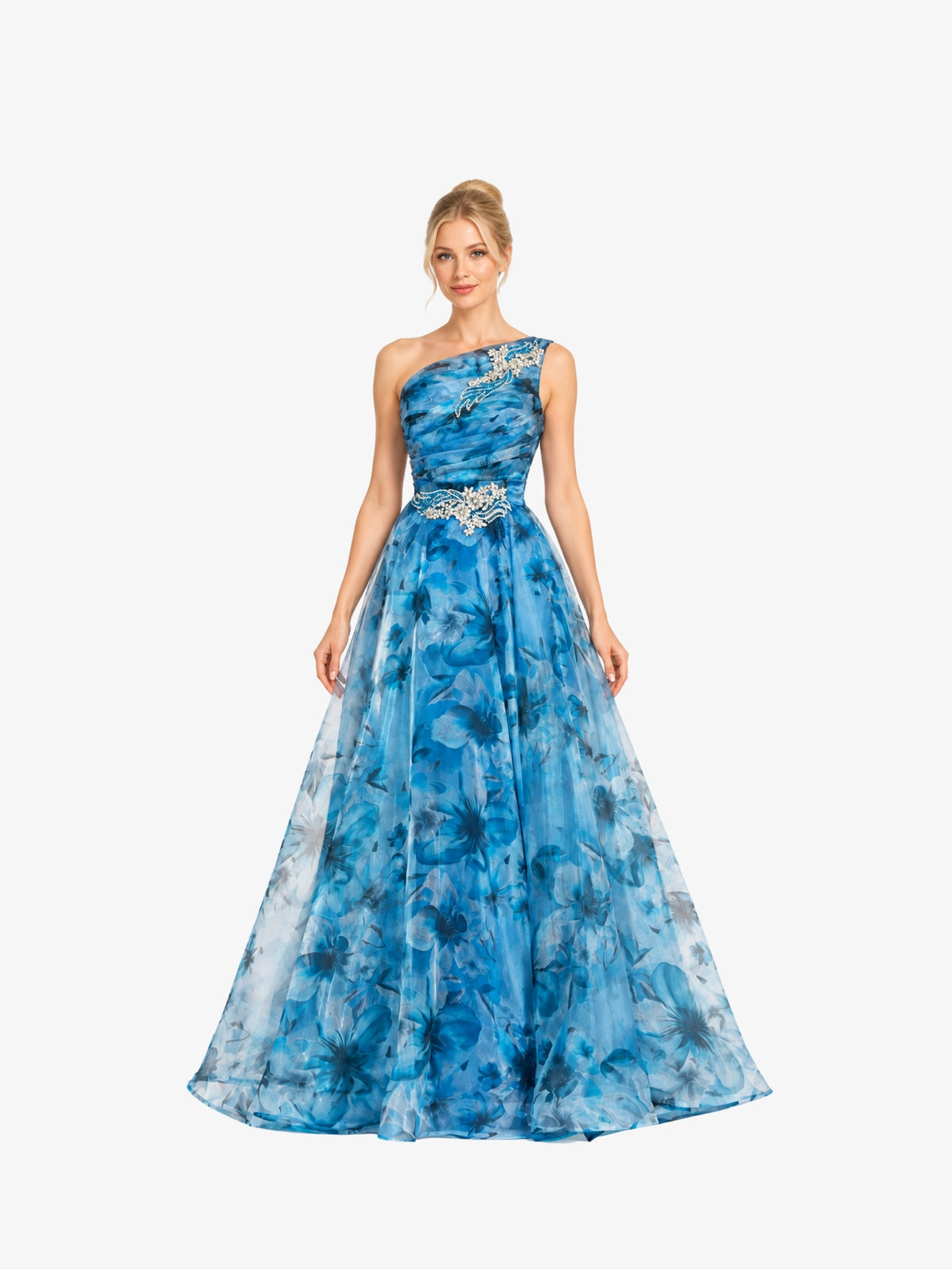 Rochie Eleganta “Magnolia”, Albastru