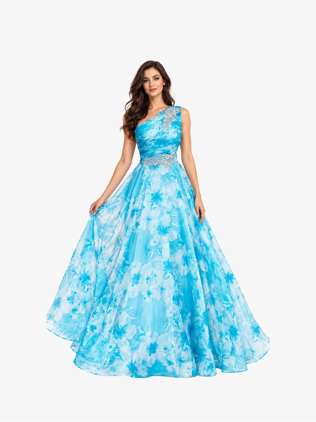 Rochie Eleganta “Magnolia”, Turcoaz