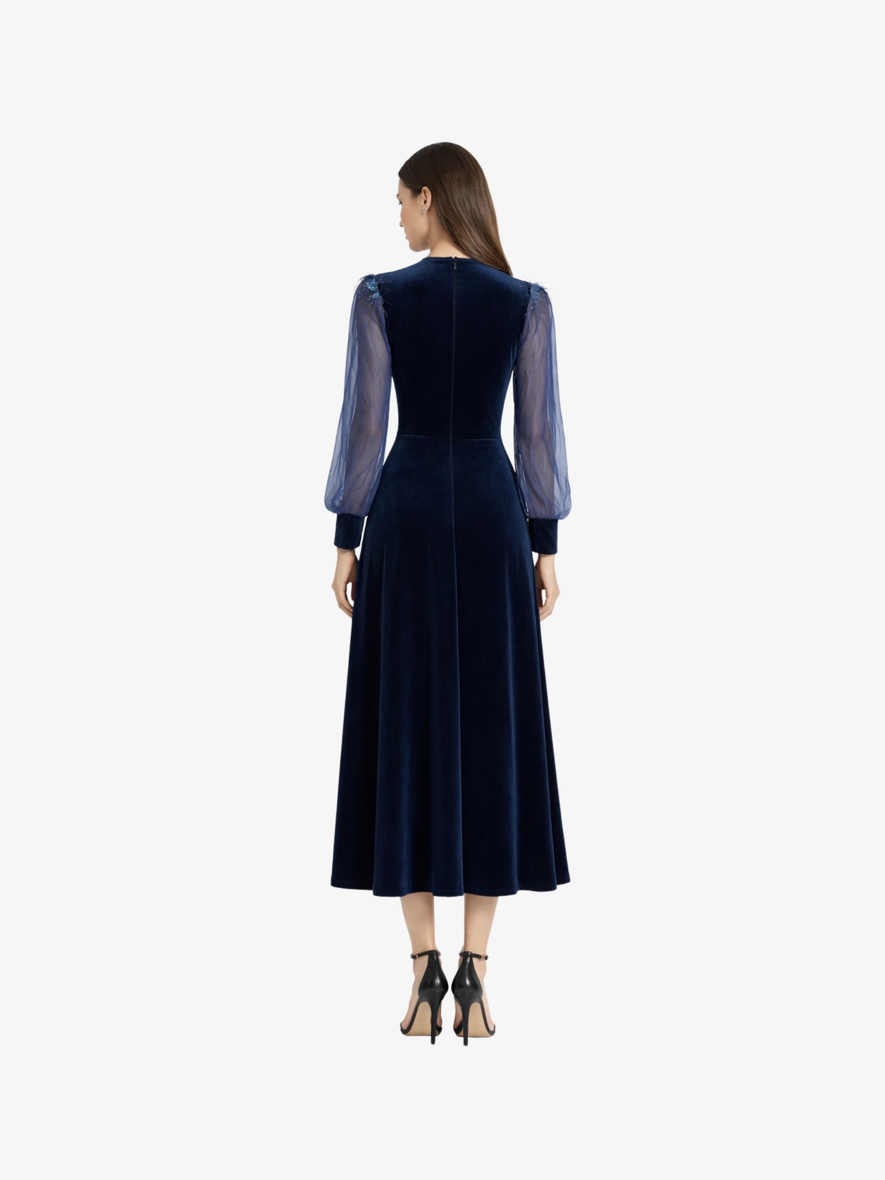 Rochie Lunga “Verona”, Albastru