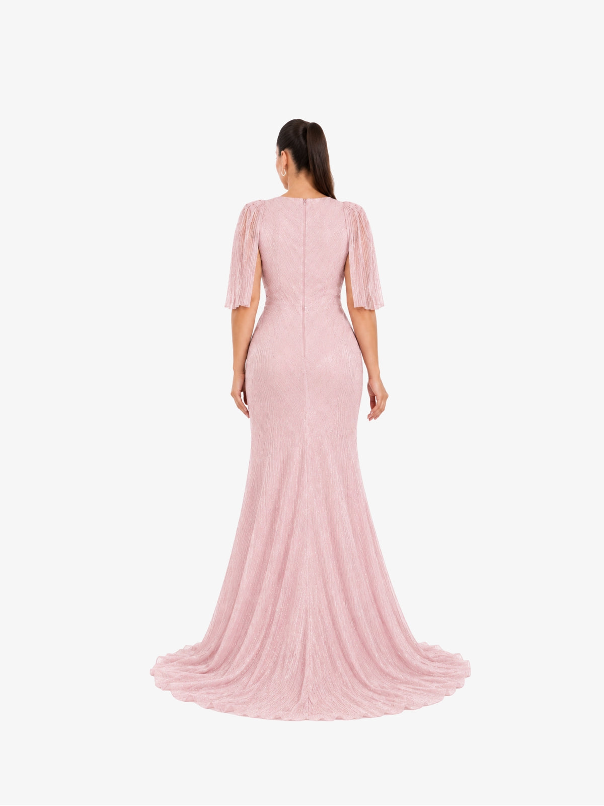 Rochie Eleganta Plus Size “Marsilia”,Roz