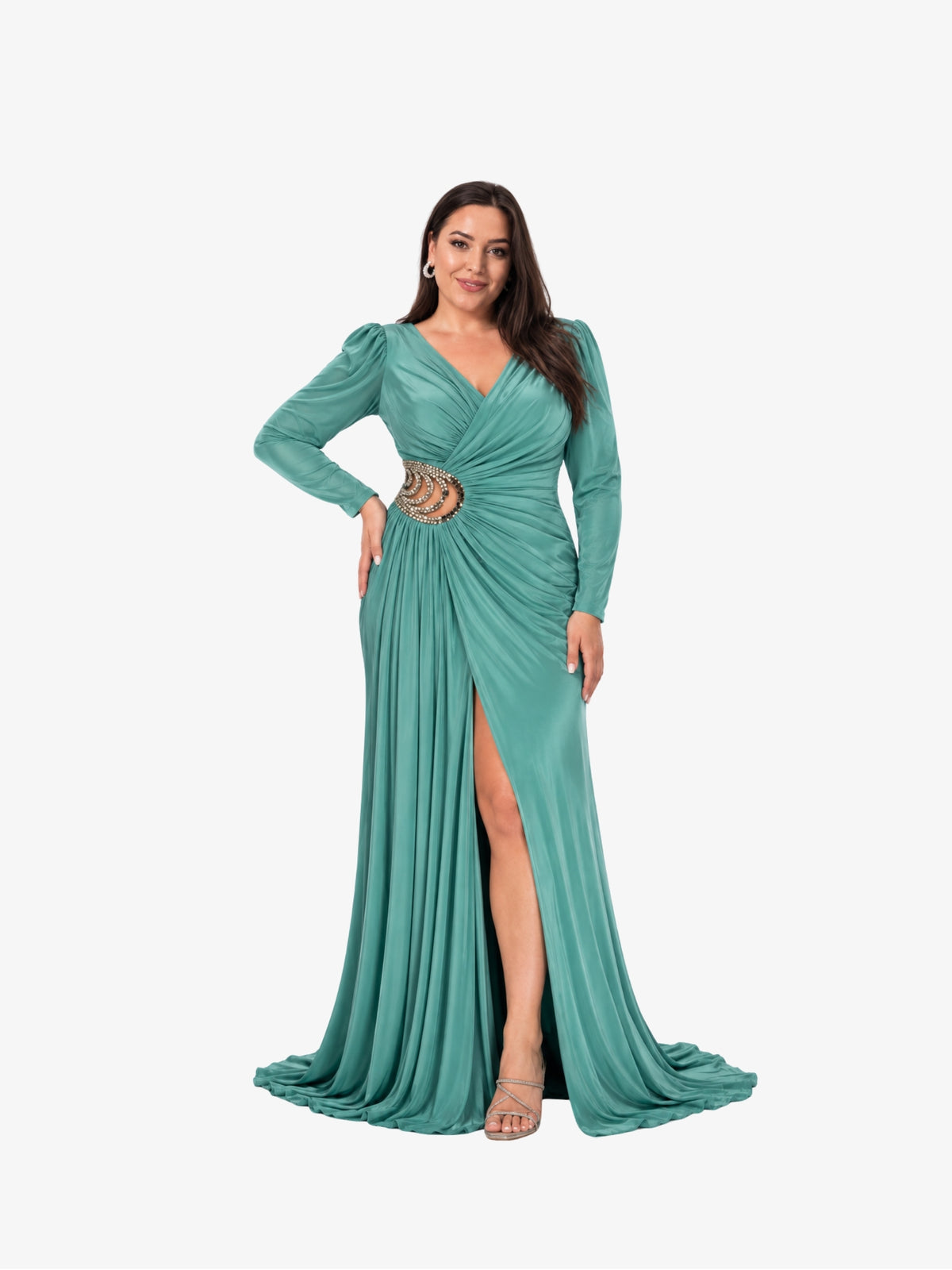 Rochie Lunga "Irma", Turcoaz
