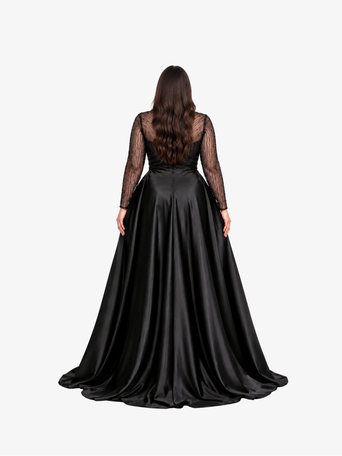 Rochie cu Trena "Enchanta", Neagra