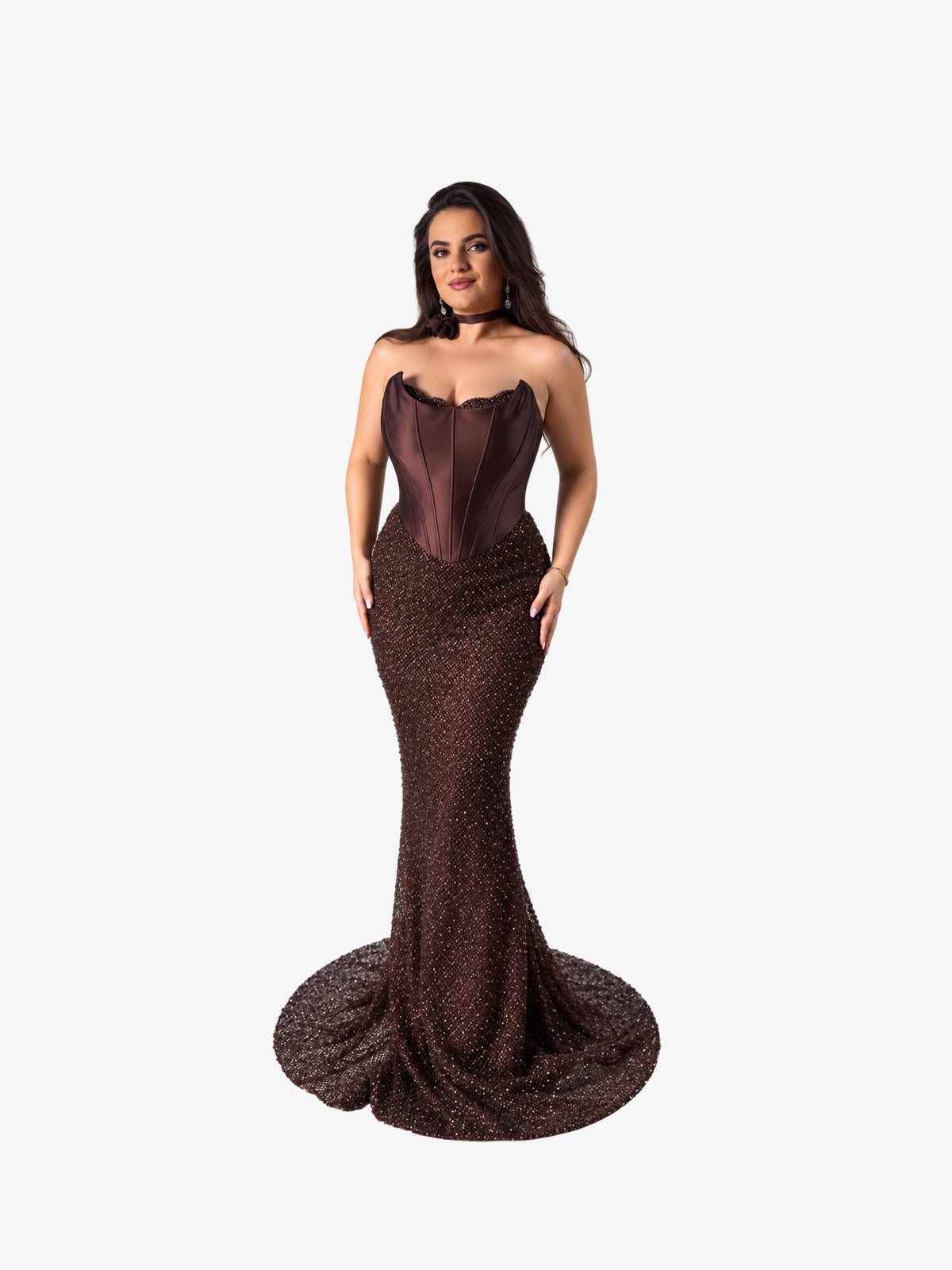 Rochie Eleganta “Marisol”, Maro cu pietre