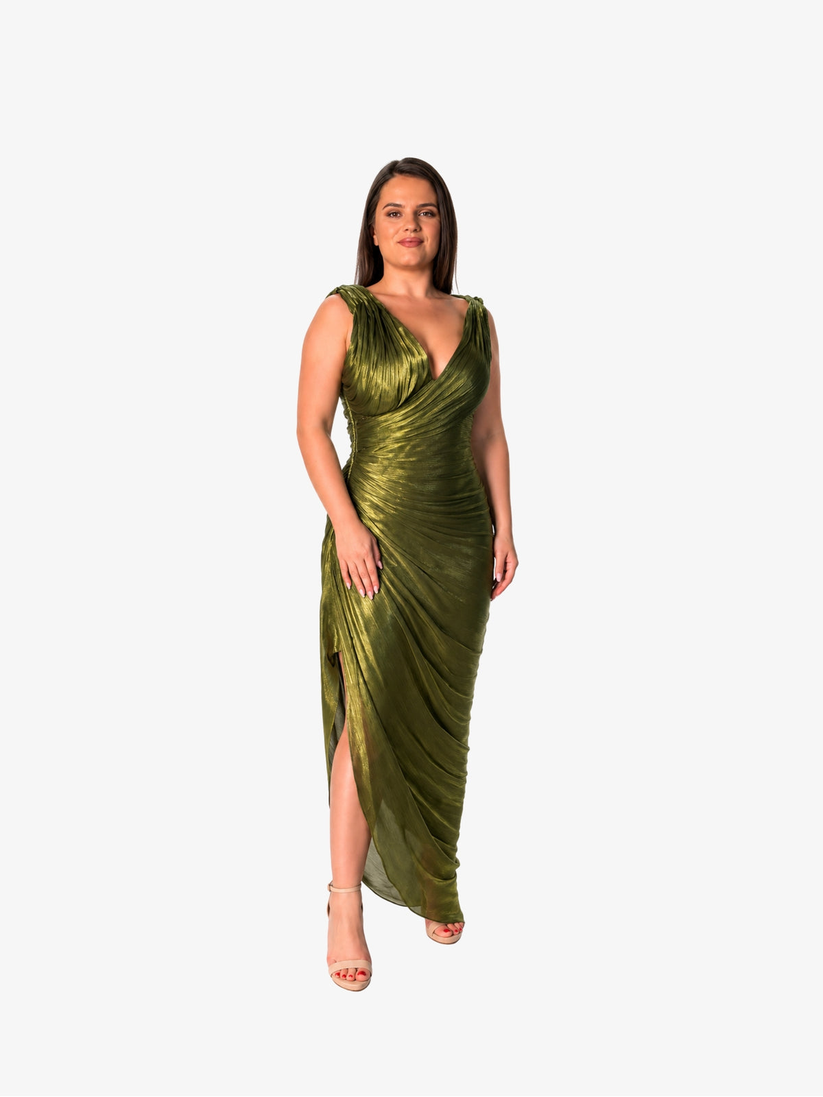 Rochie Midi, “Calypso”, Verde