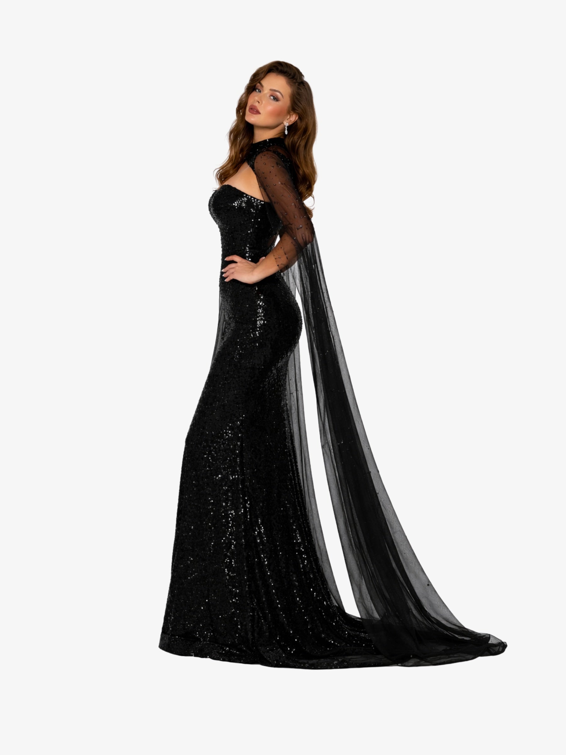 Rochie Lunga “Altesa”, Negru