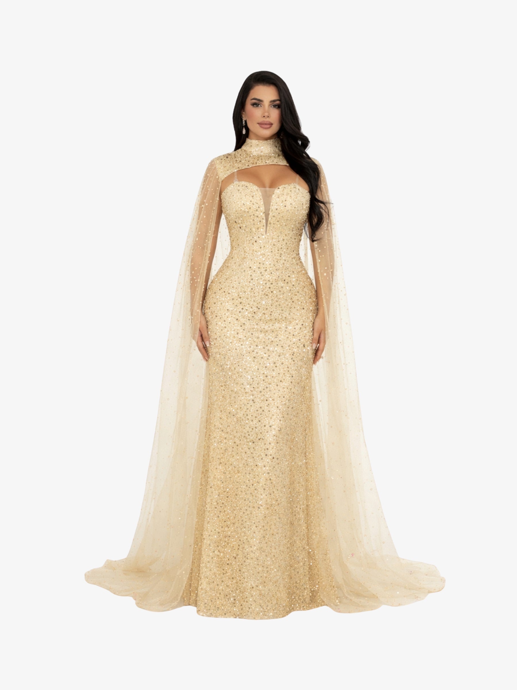 Rochie Lunga “Altesa”, Bej