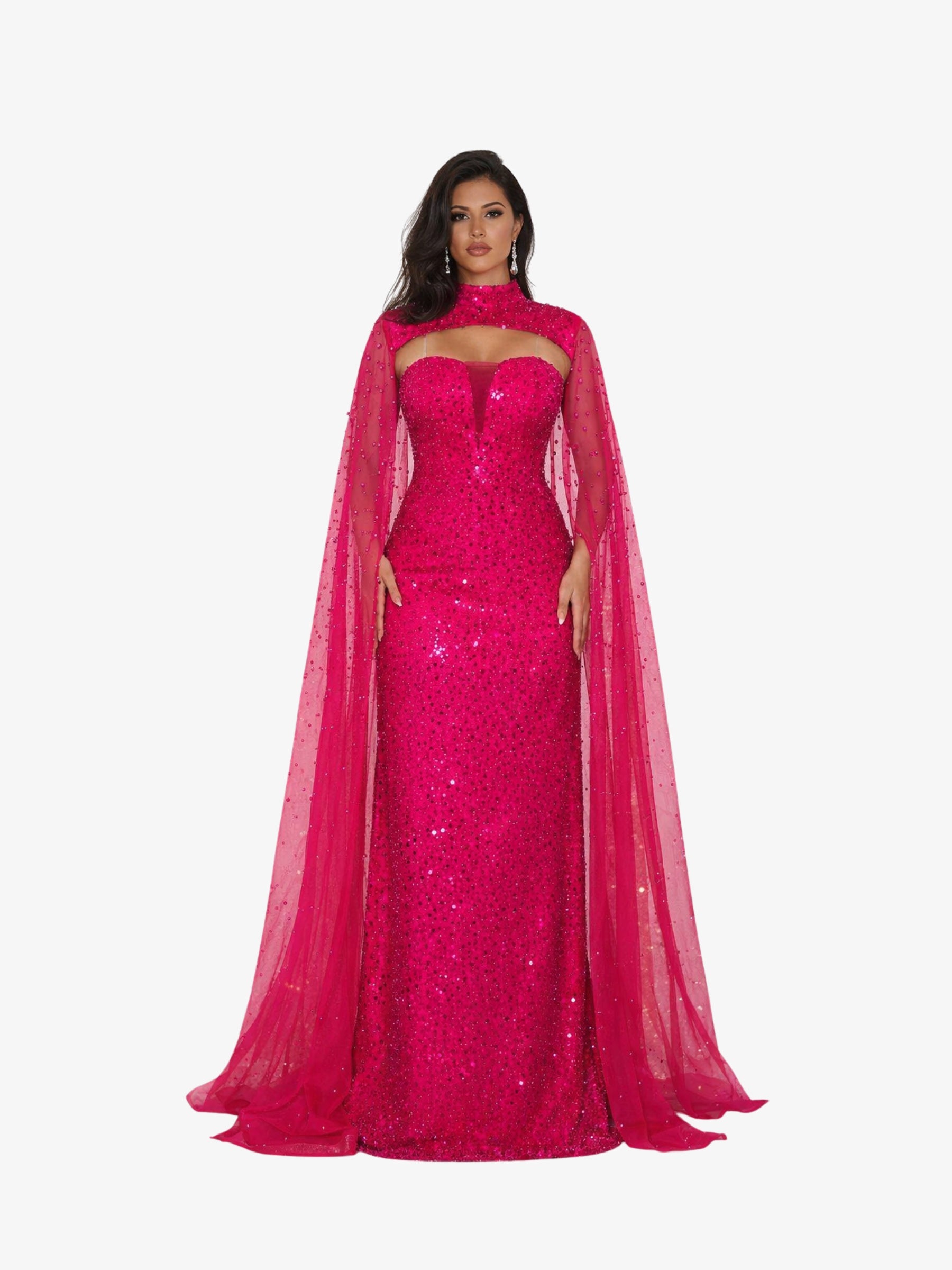 Rochie Lunga “Altesa”, Fuchsia