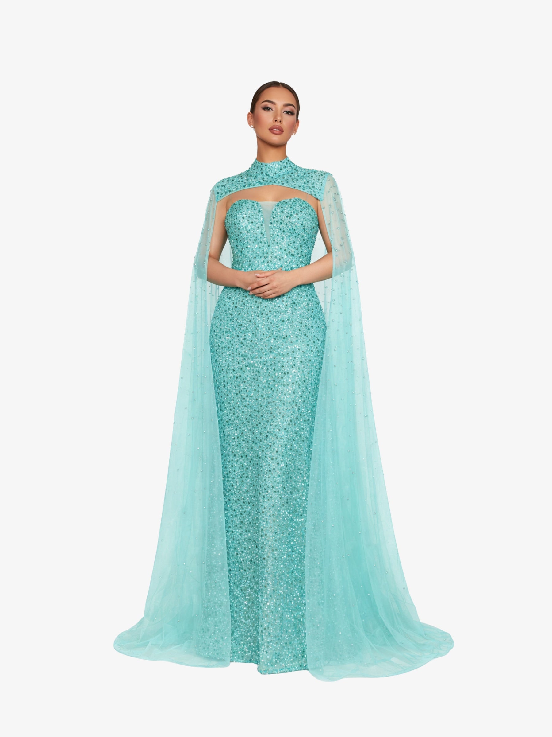 Rochie Lunga “Altesa”, Turcoaz