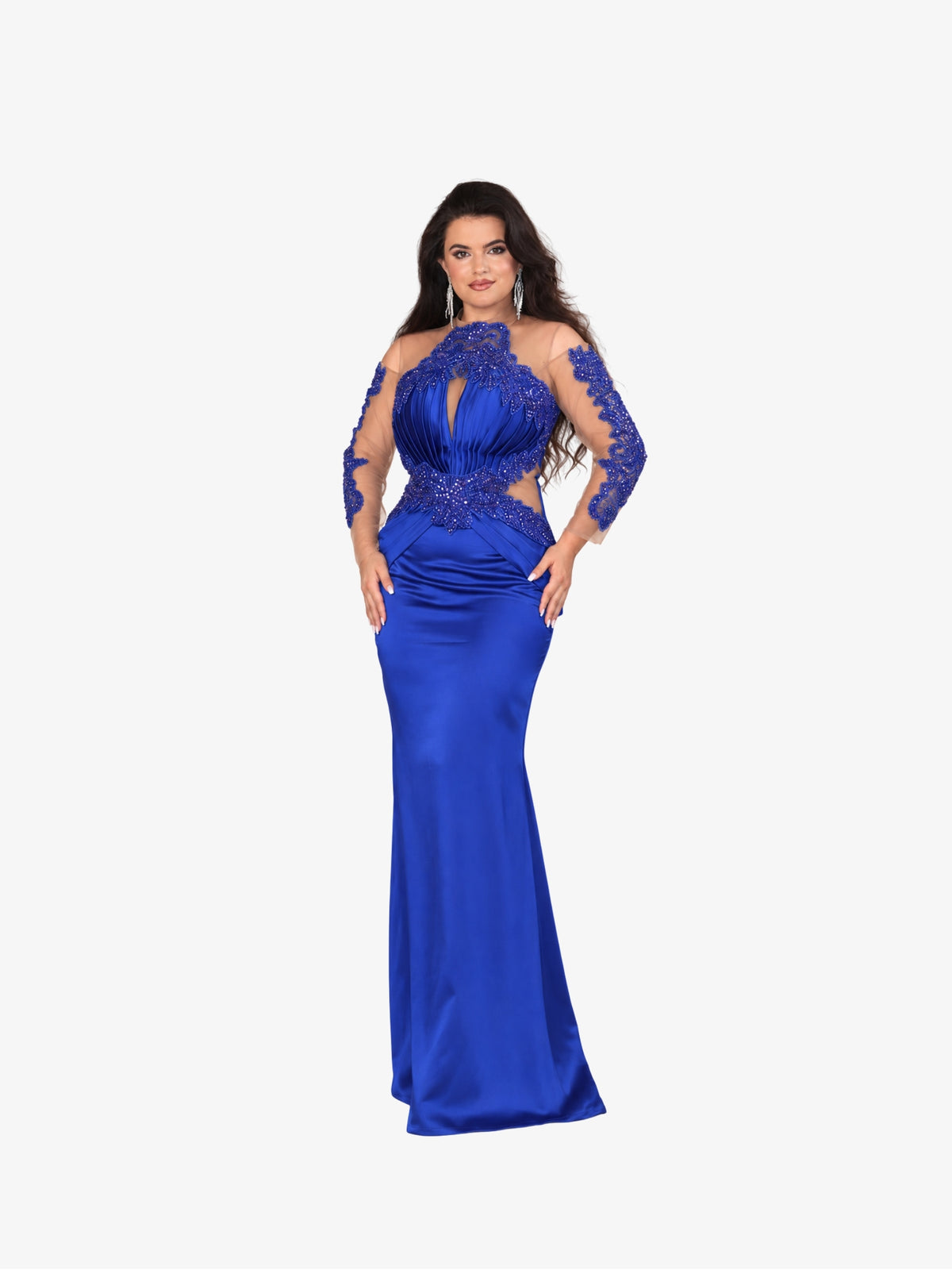 Rochie Lunga "Azira", Albastru