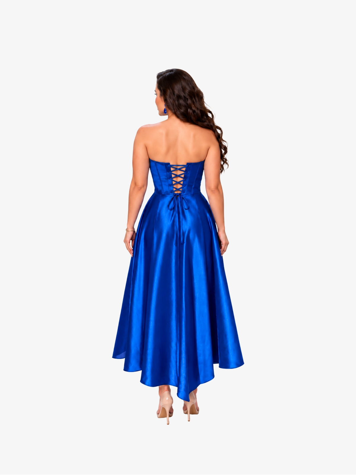 Rochie Midi “Viviana”, Albastru Regal