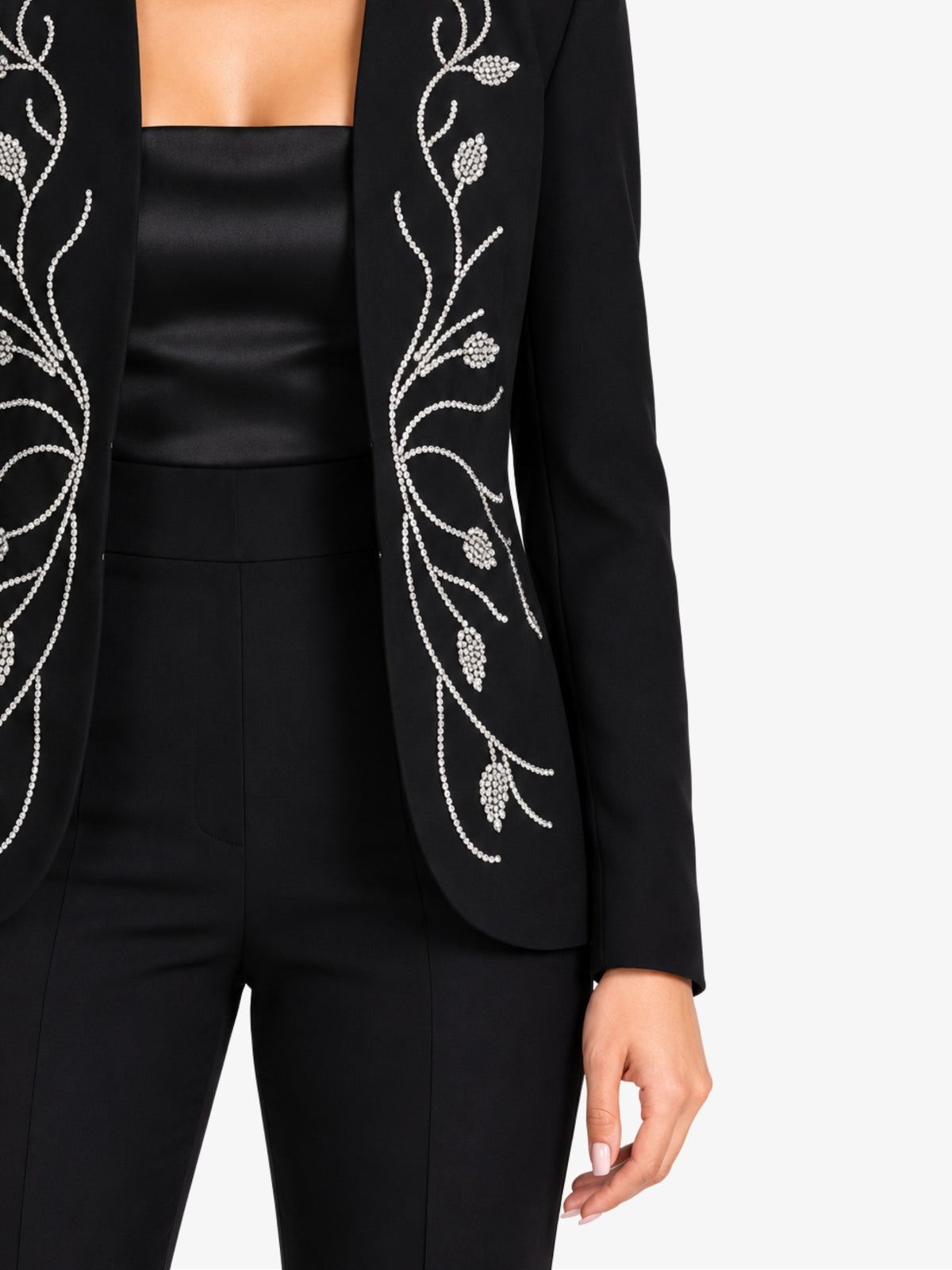 Costum Elegant “Jimena” din 3 Piese, Negru