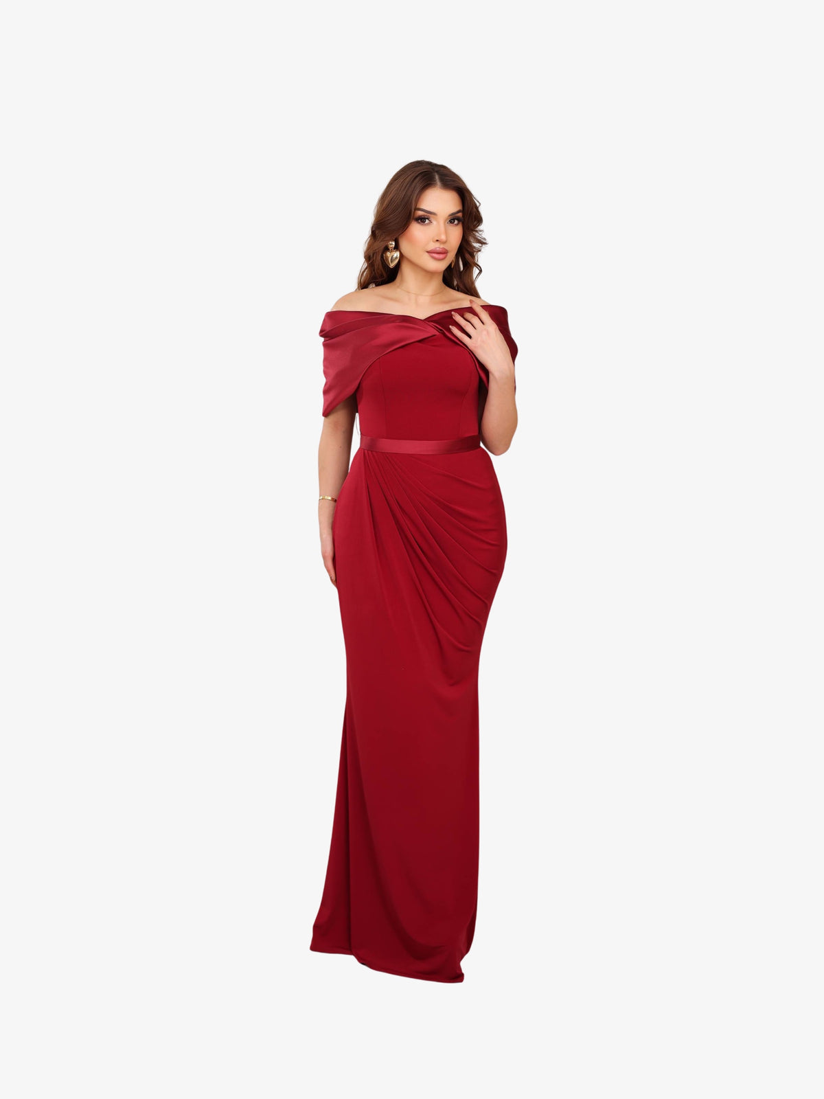 Rochie Eleganta cu Dantela detasabila “Soline”, Burgundy